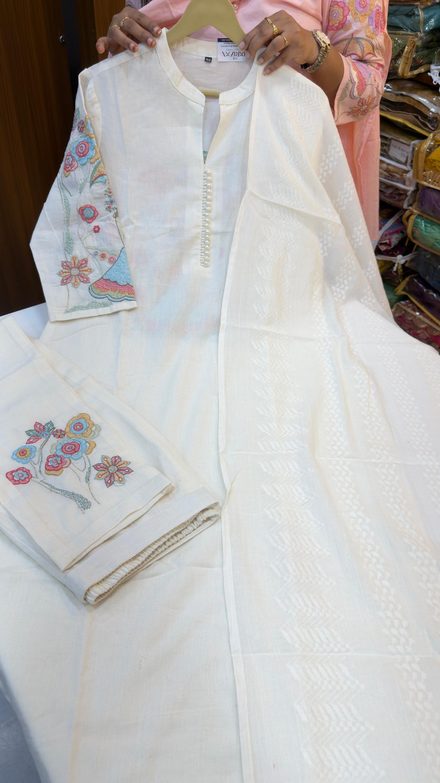 High neck three piece set
