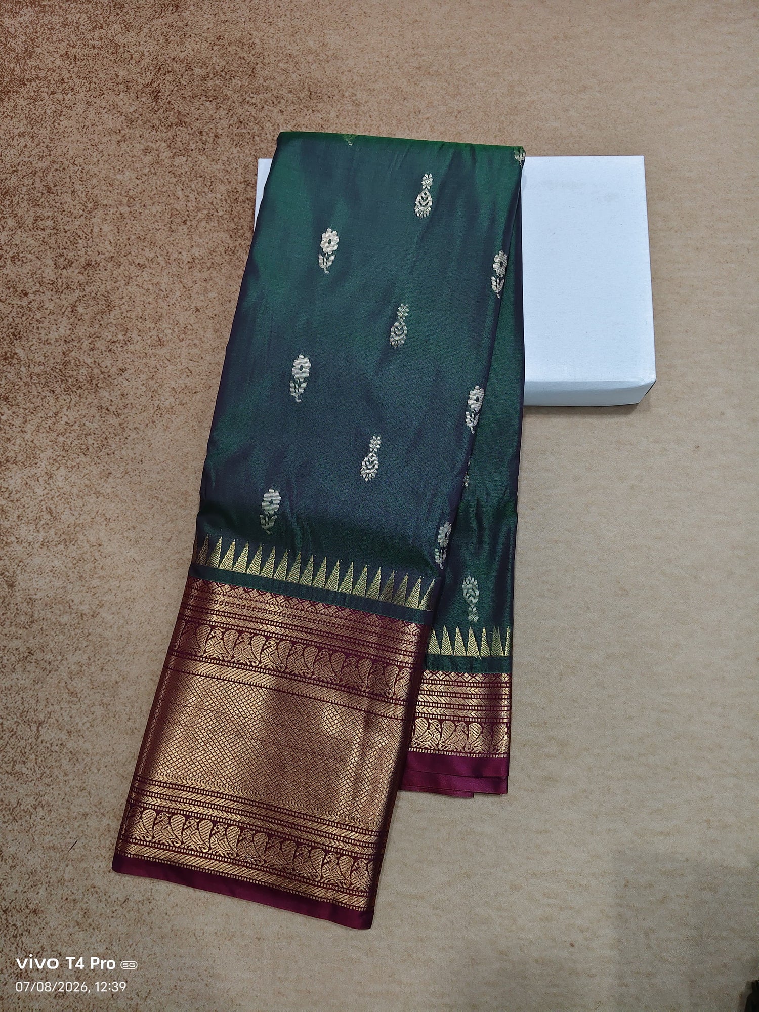 Vintage semi Kanchi pattu sarees