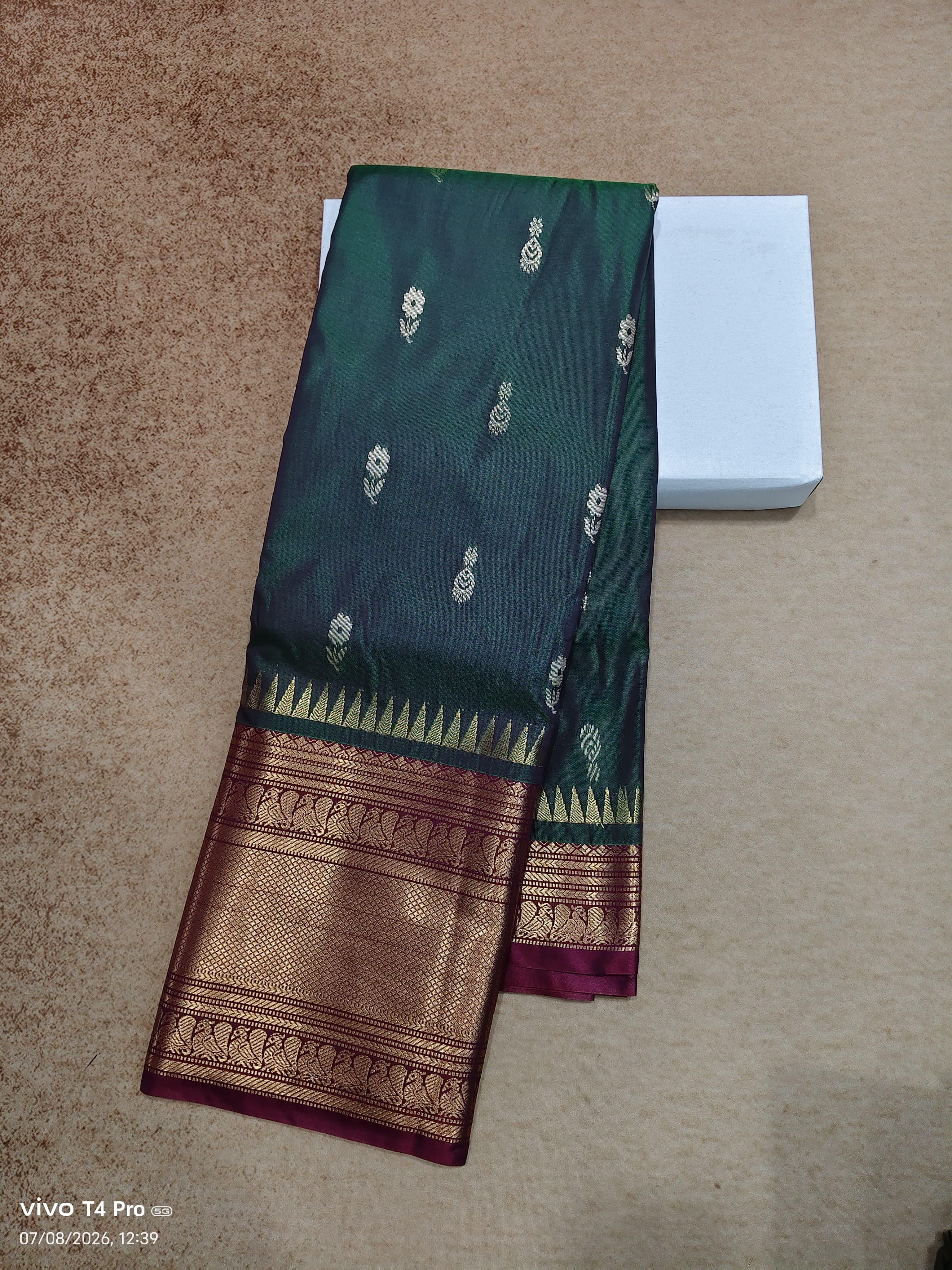 Vintage semi Kanchi pattu sarees