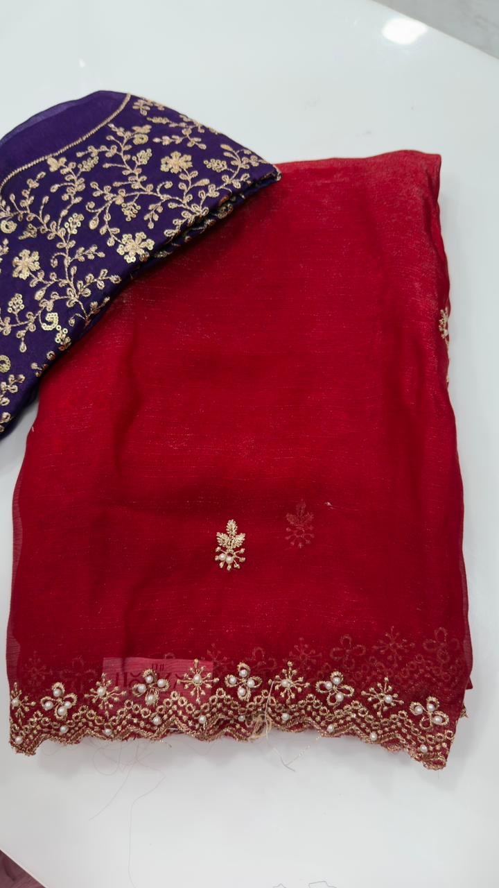 Fendy silk Party wear saree