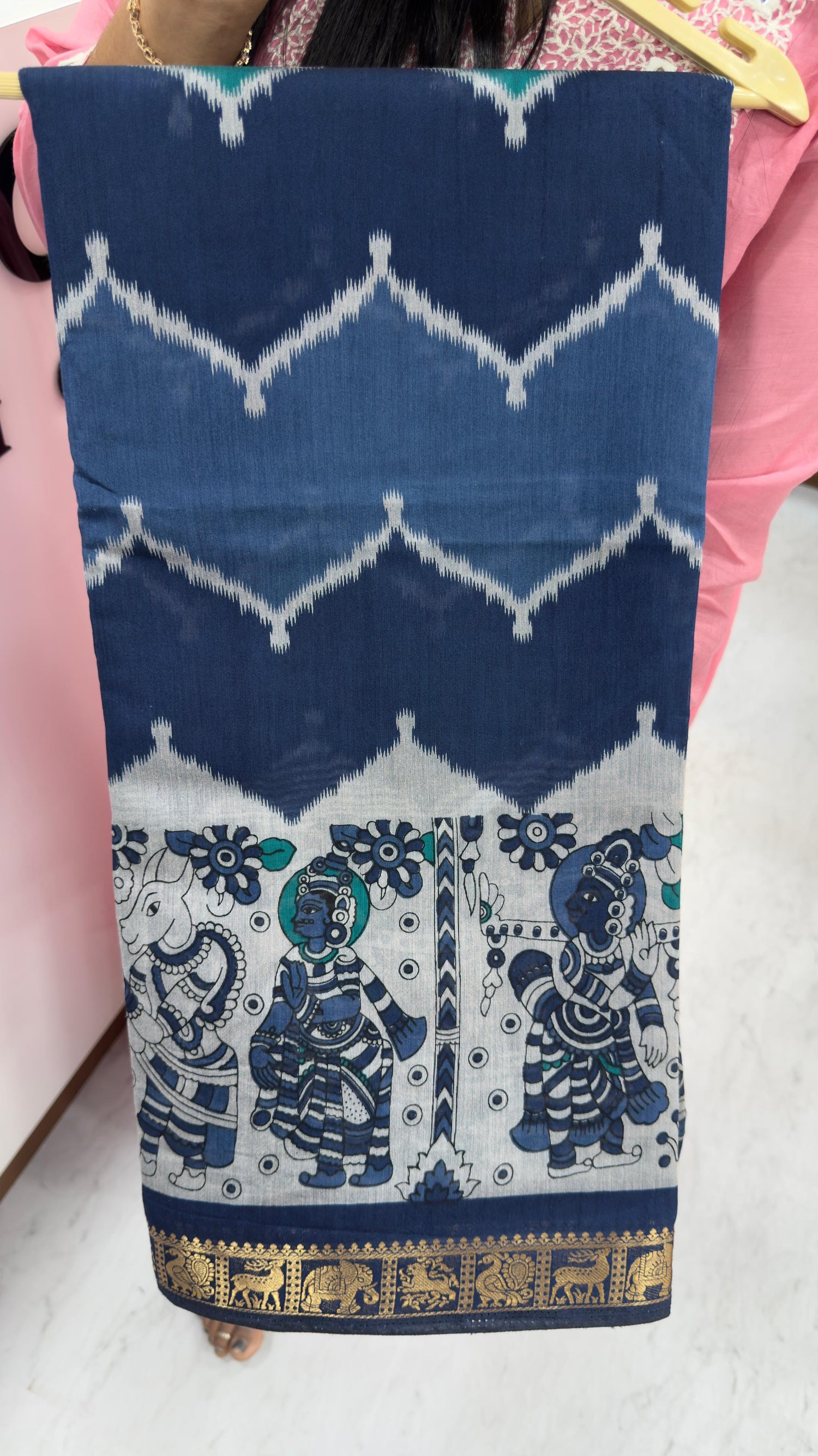 Maheshwari silk in mangalagiri style