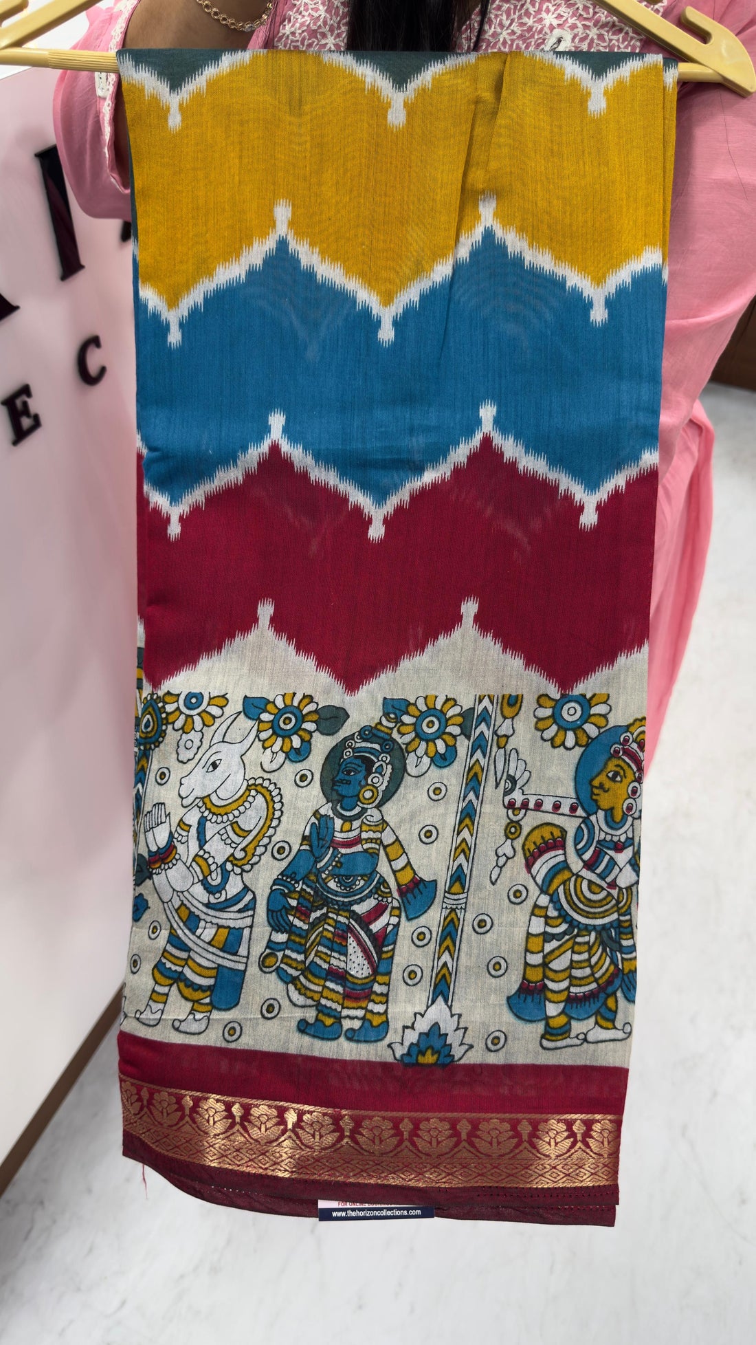 Maheshwari silk in mangalagiri style