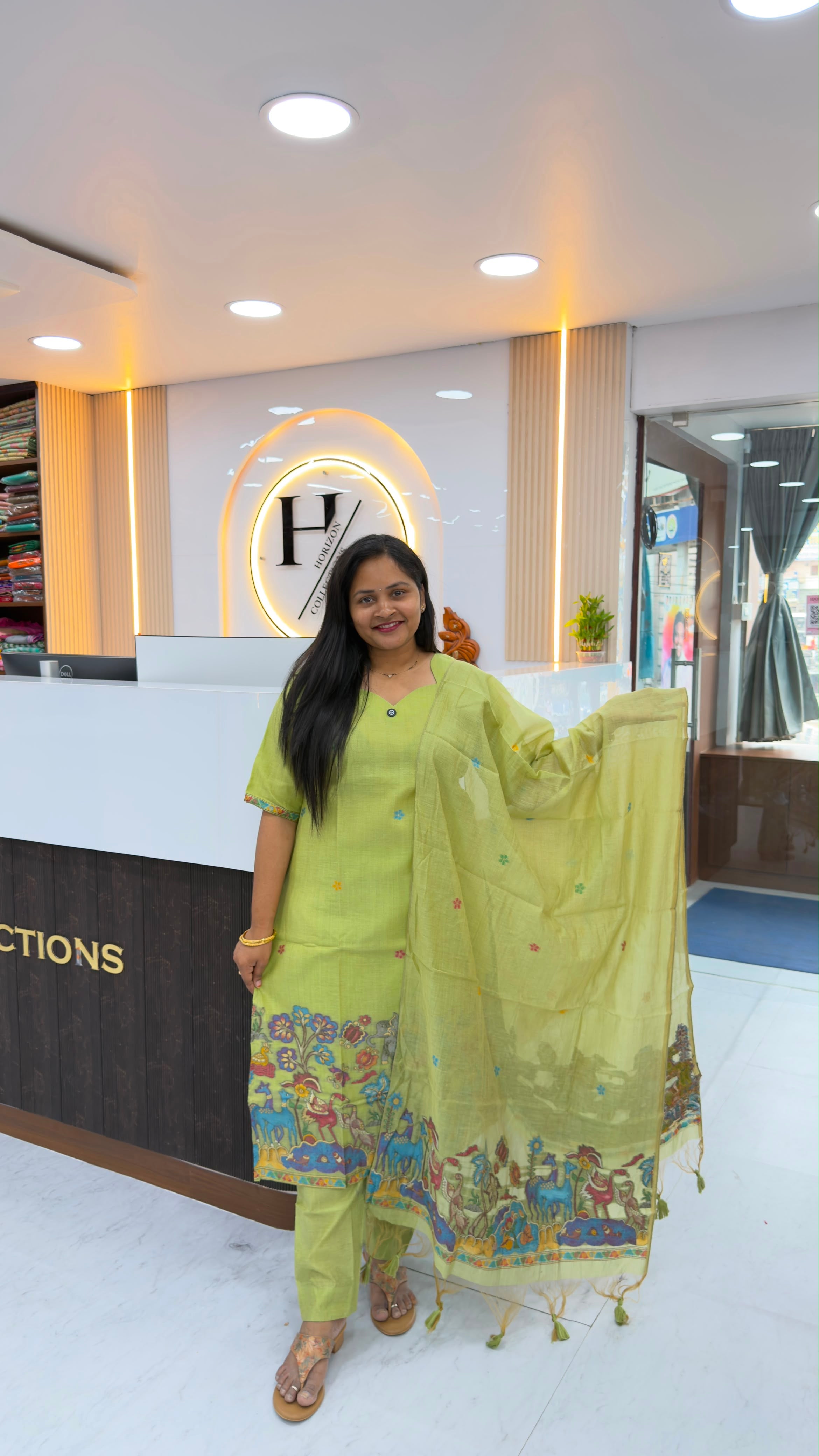 Jamdhani customised three piece sets