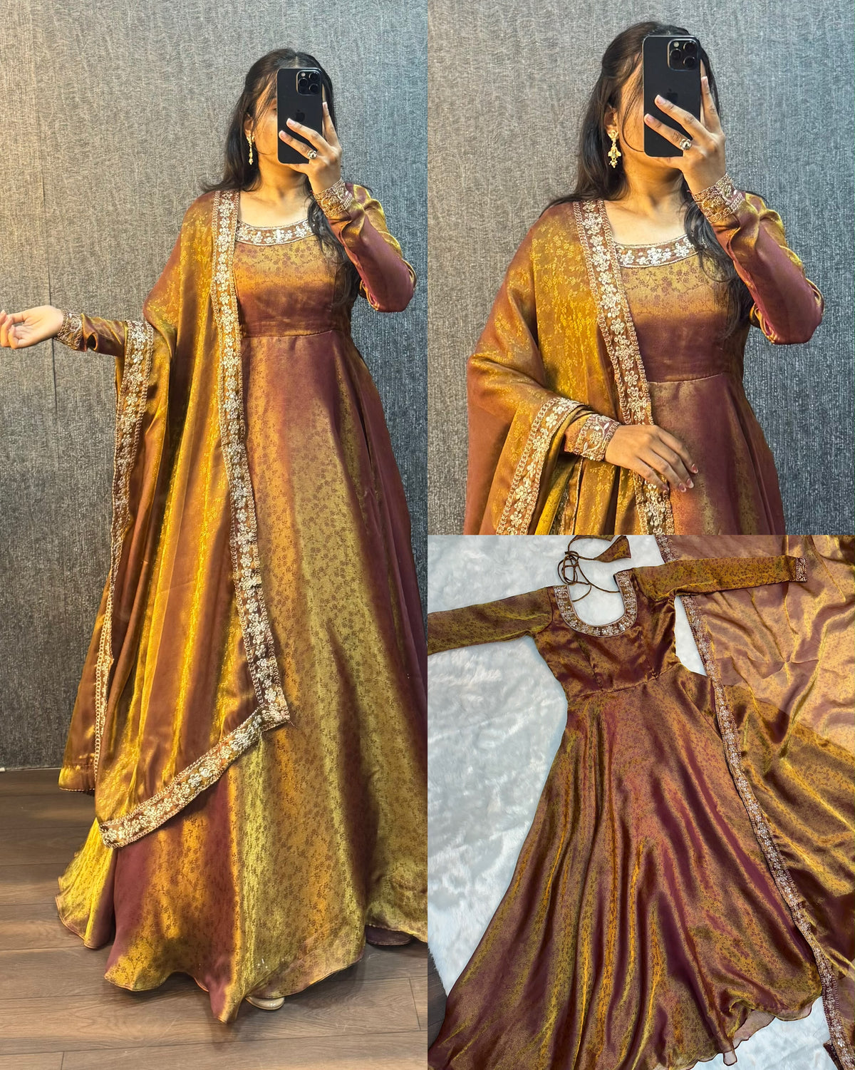 Fendy silk gown