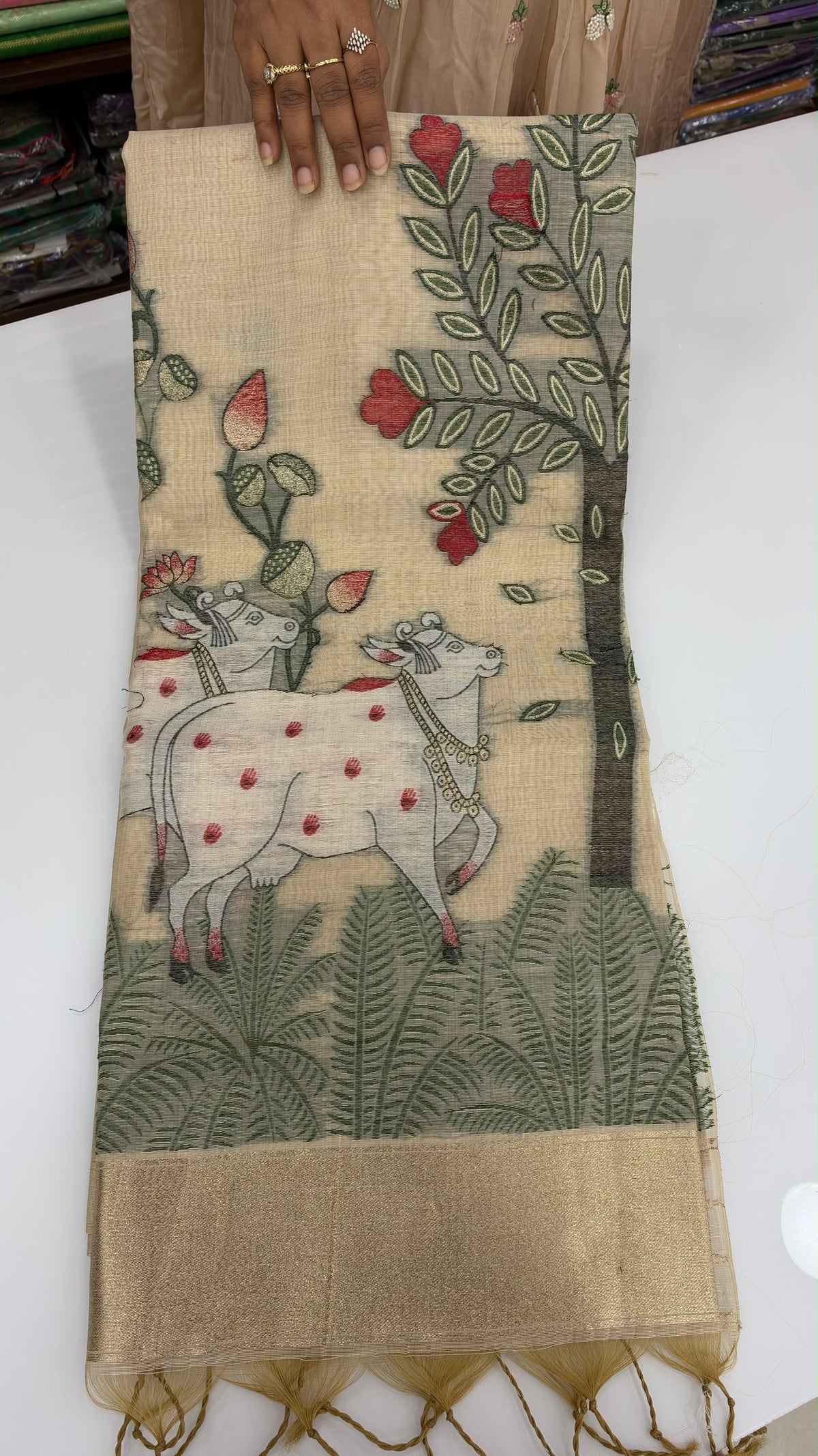 Kandhan cotton fancy sarees