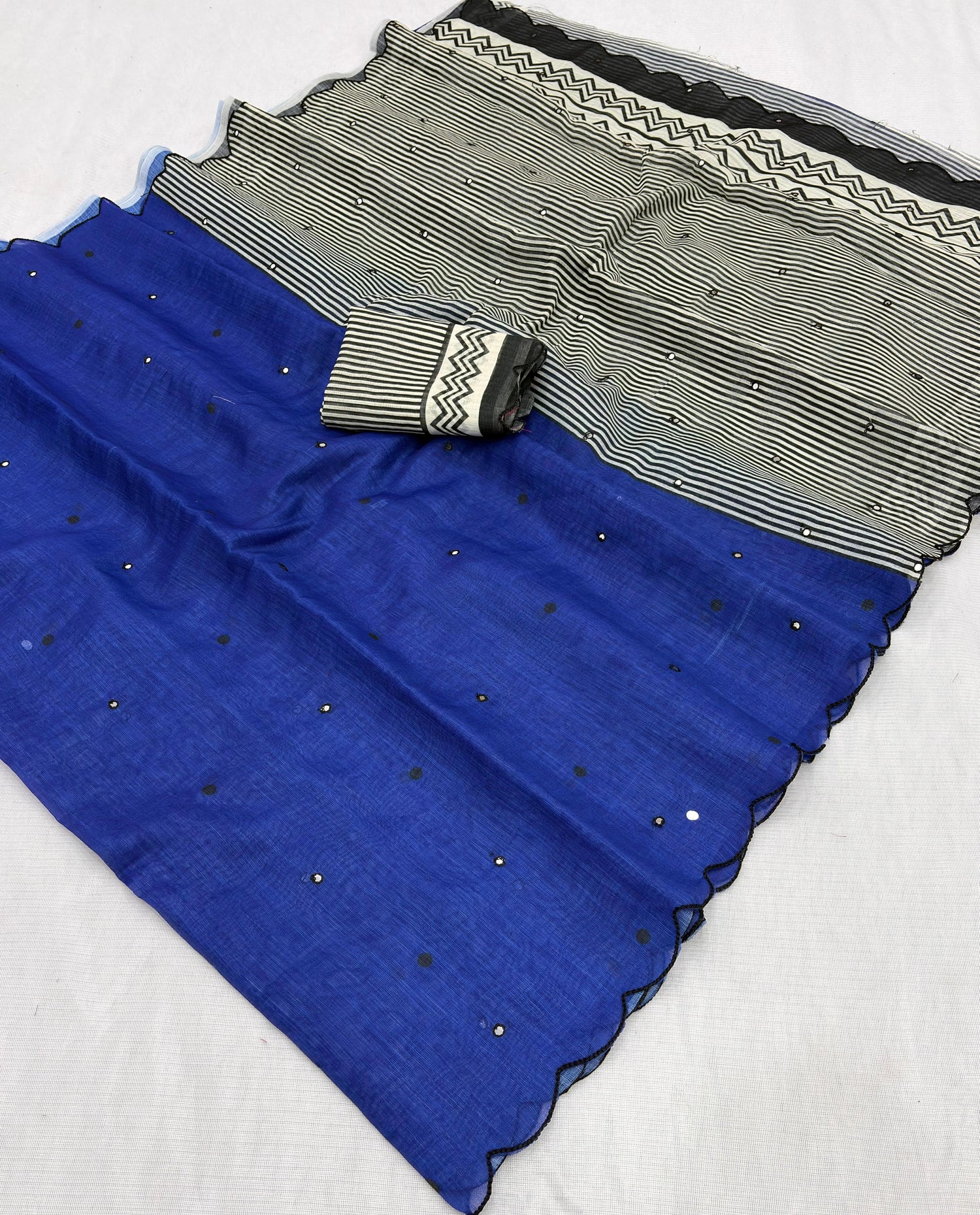 Soft linen digital printed saree
