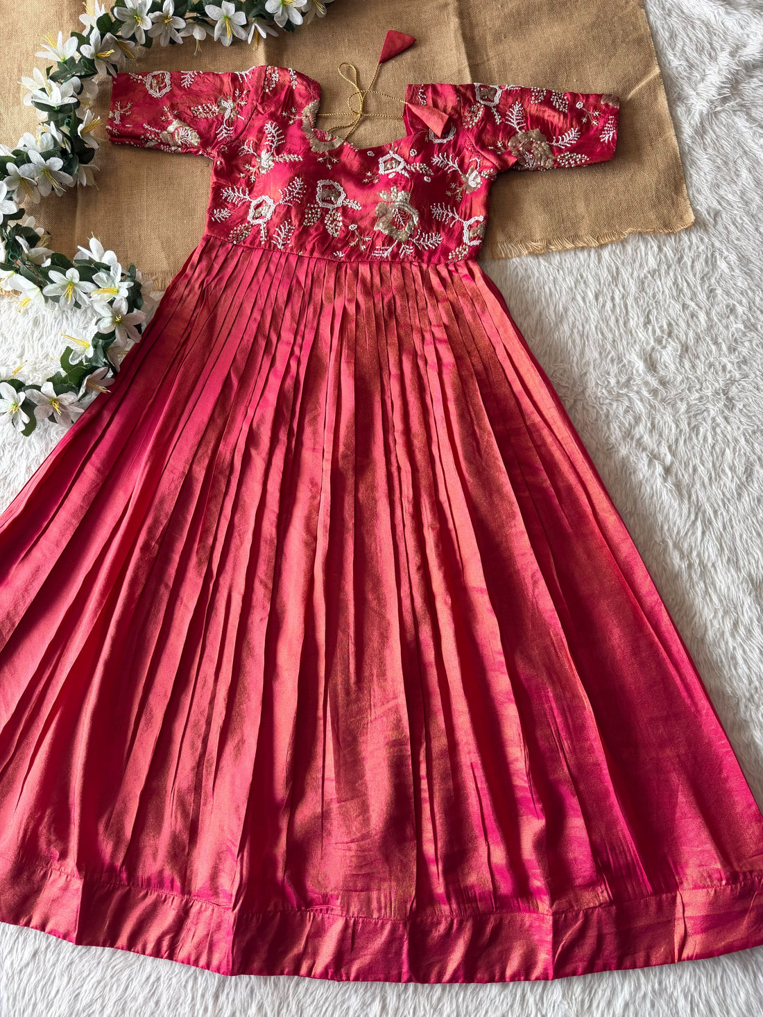 Party wear maggam work gown(NON-STORE)