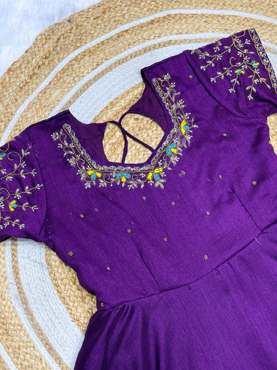Long frock duppata