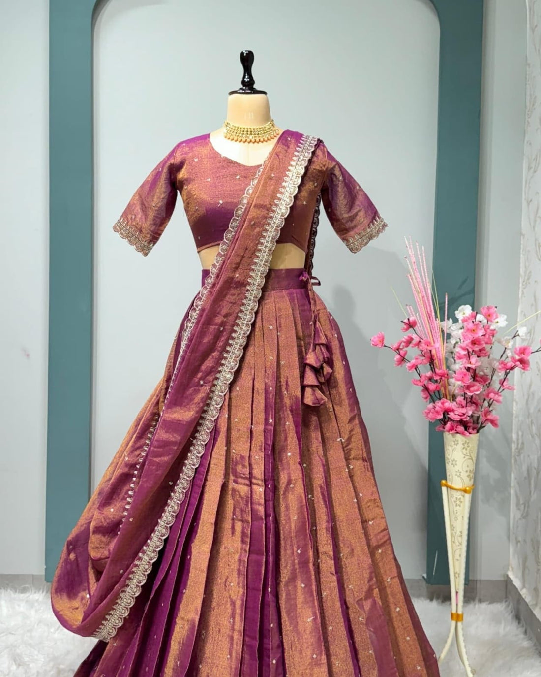 Dual tone lehenga