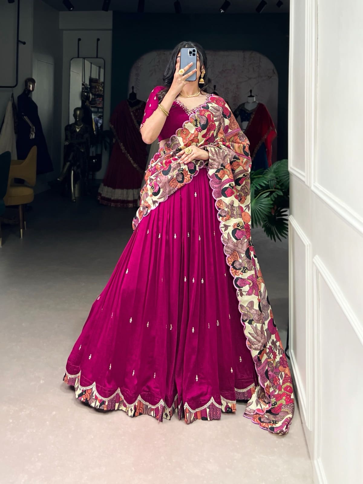 Kalamkari lehenga