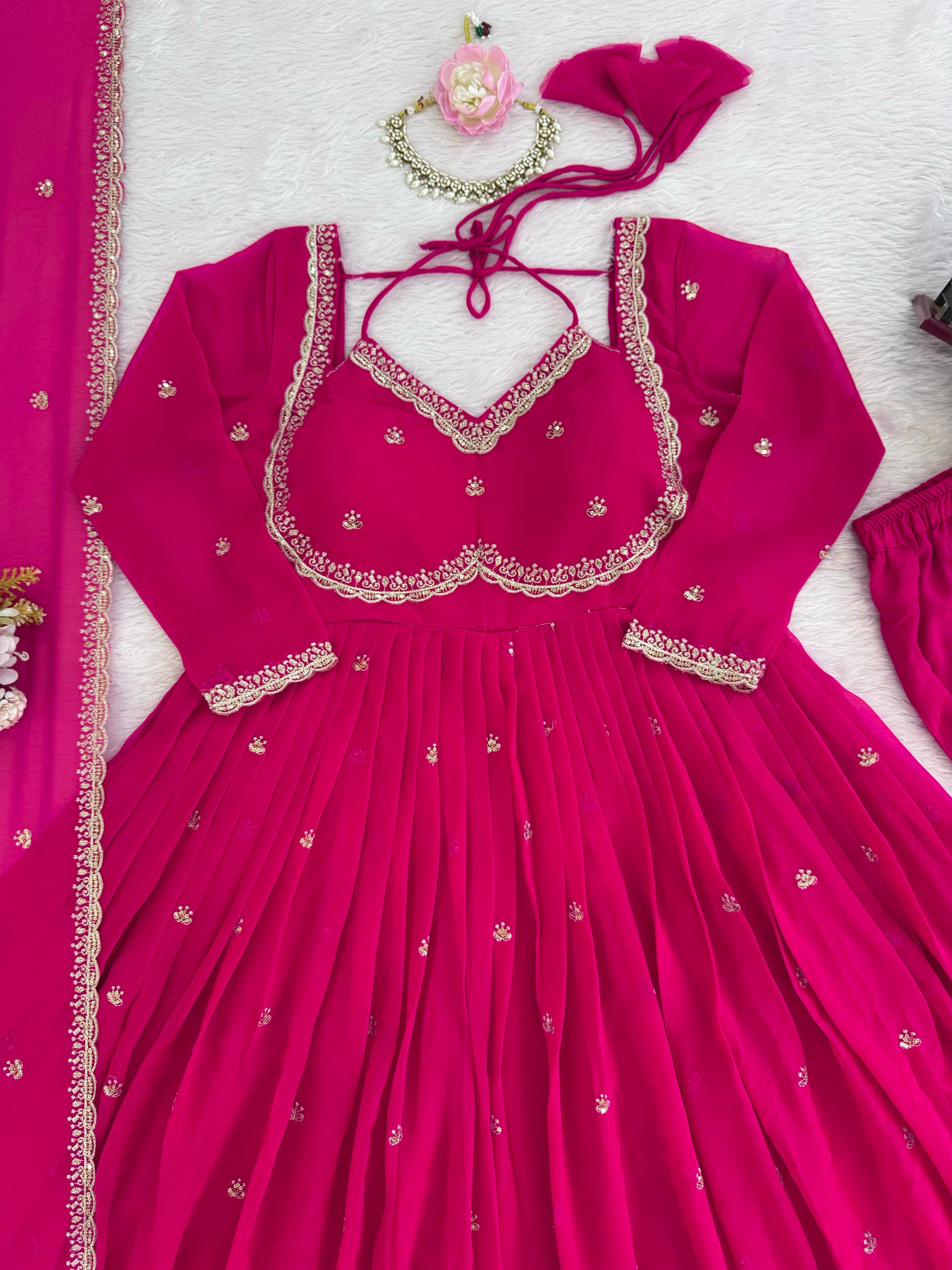 Anarkali three piece