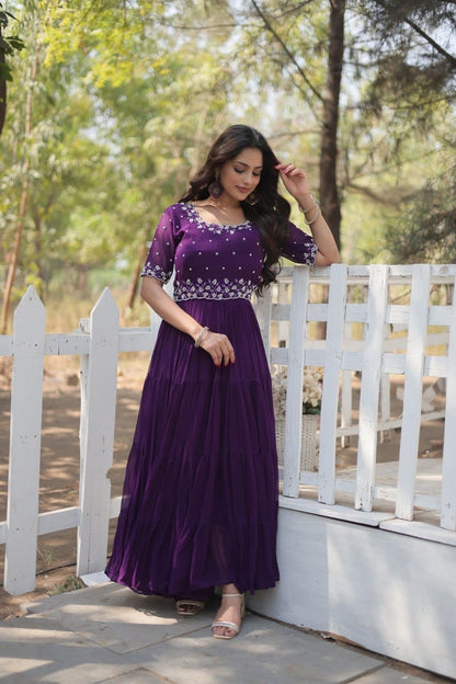 Full flared gowns