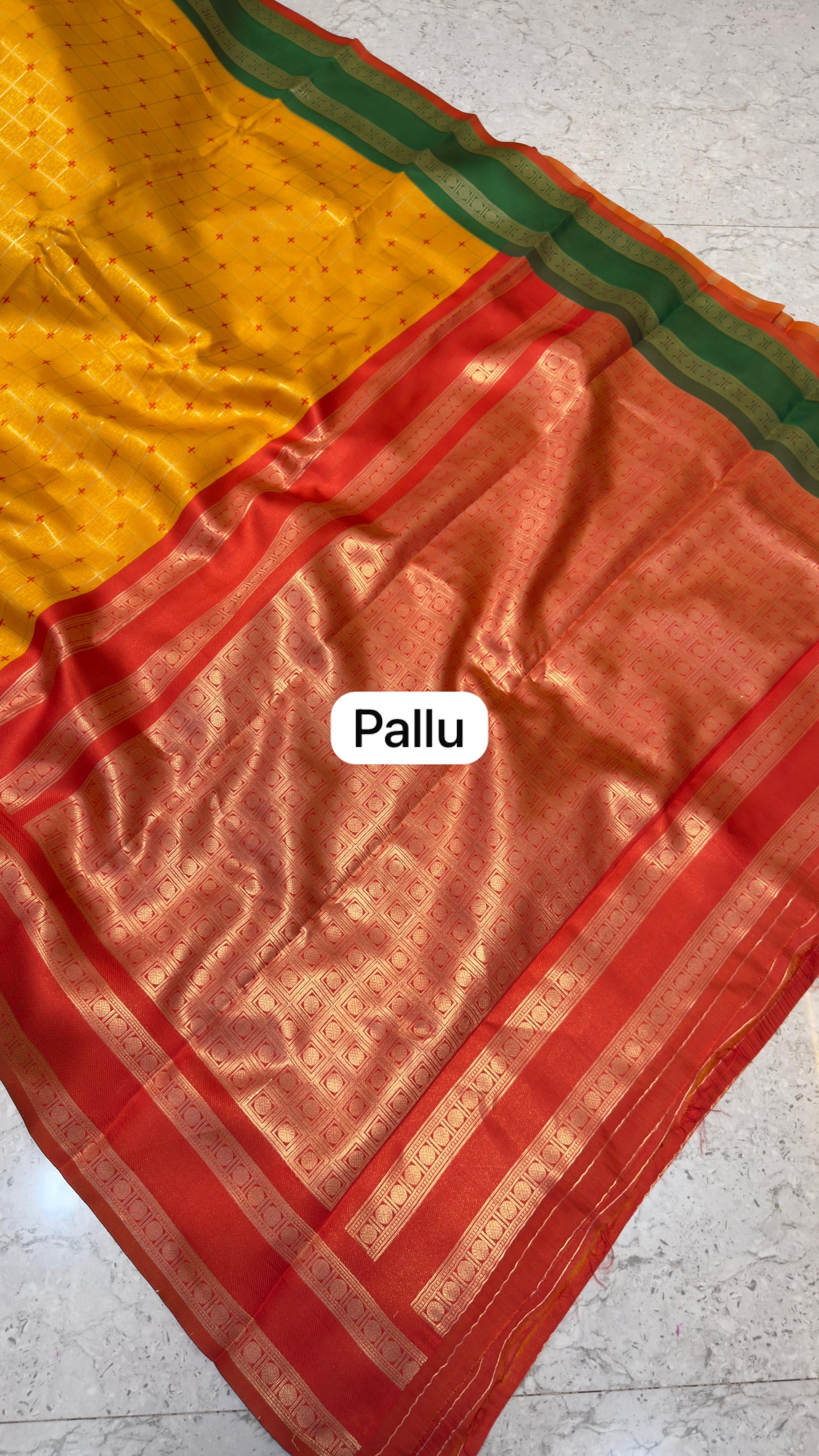Gadwal inspired Ganga-Jamuna soft Pattu sarees