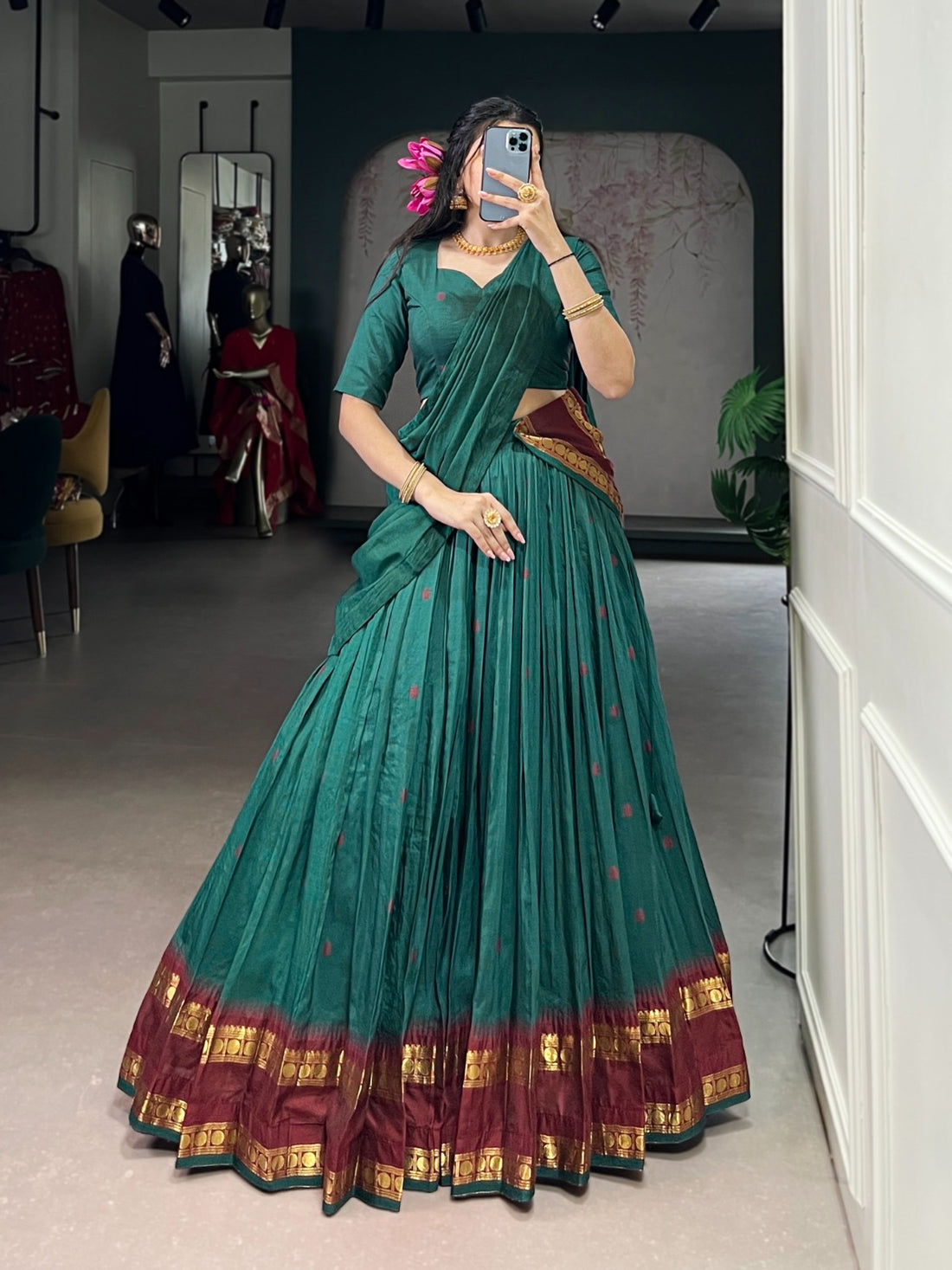 Chanderi cotton Lehenga