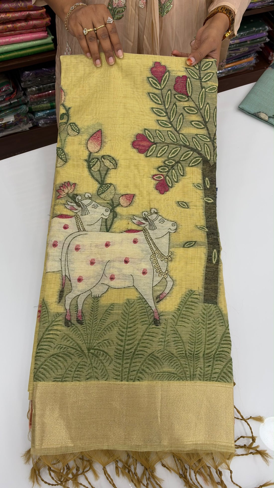 Kandhan cotton fancy sarees