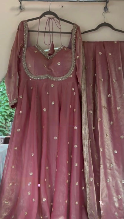 Anarkali three piece set