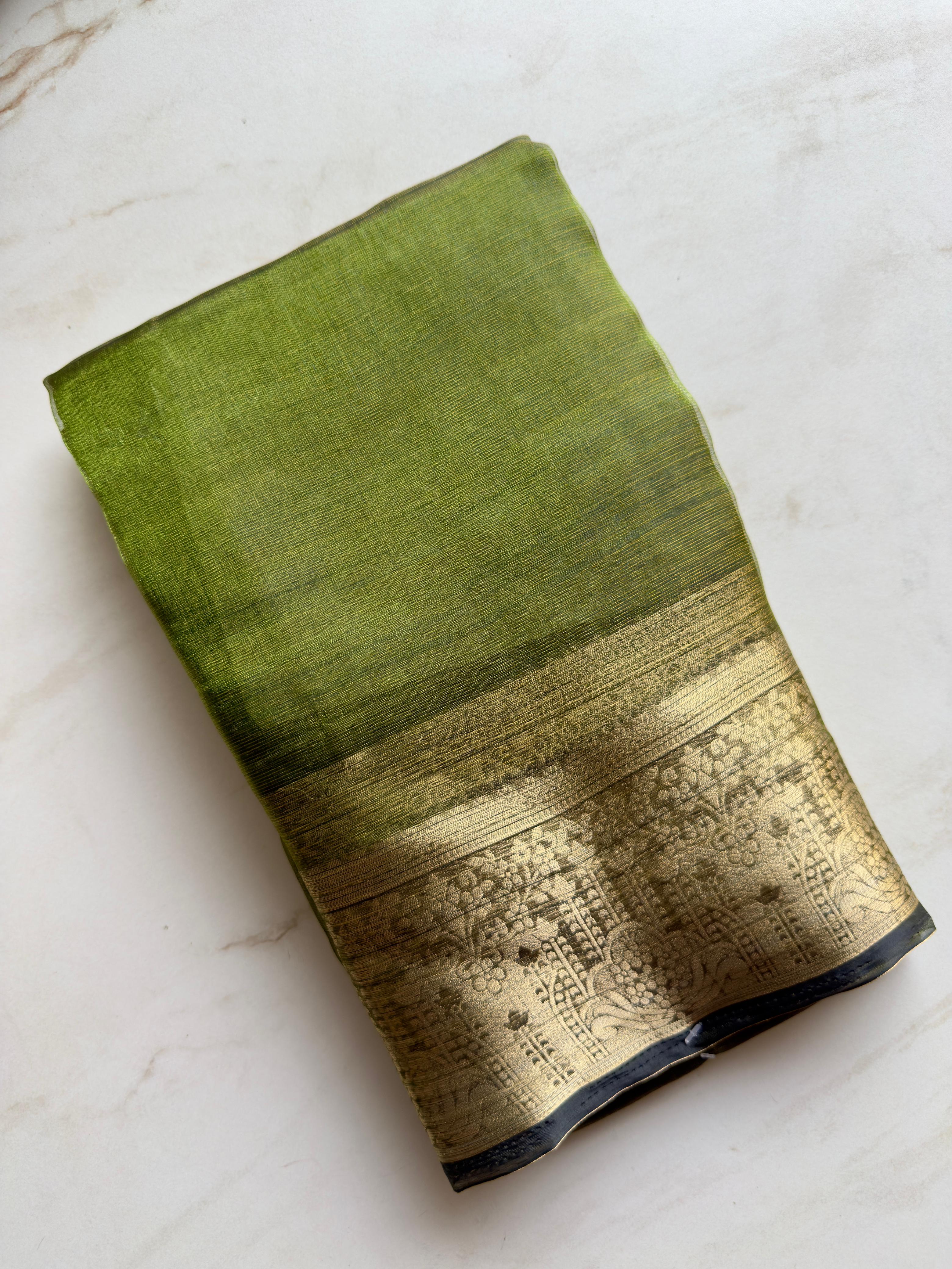 Organza tissue saree