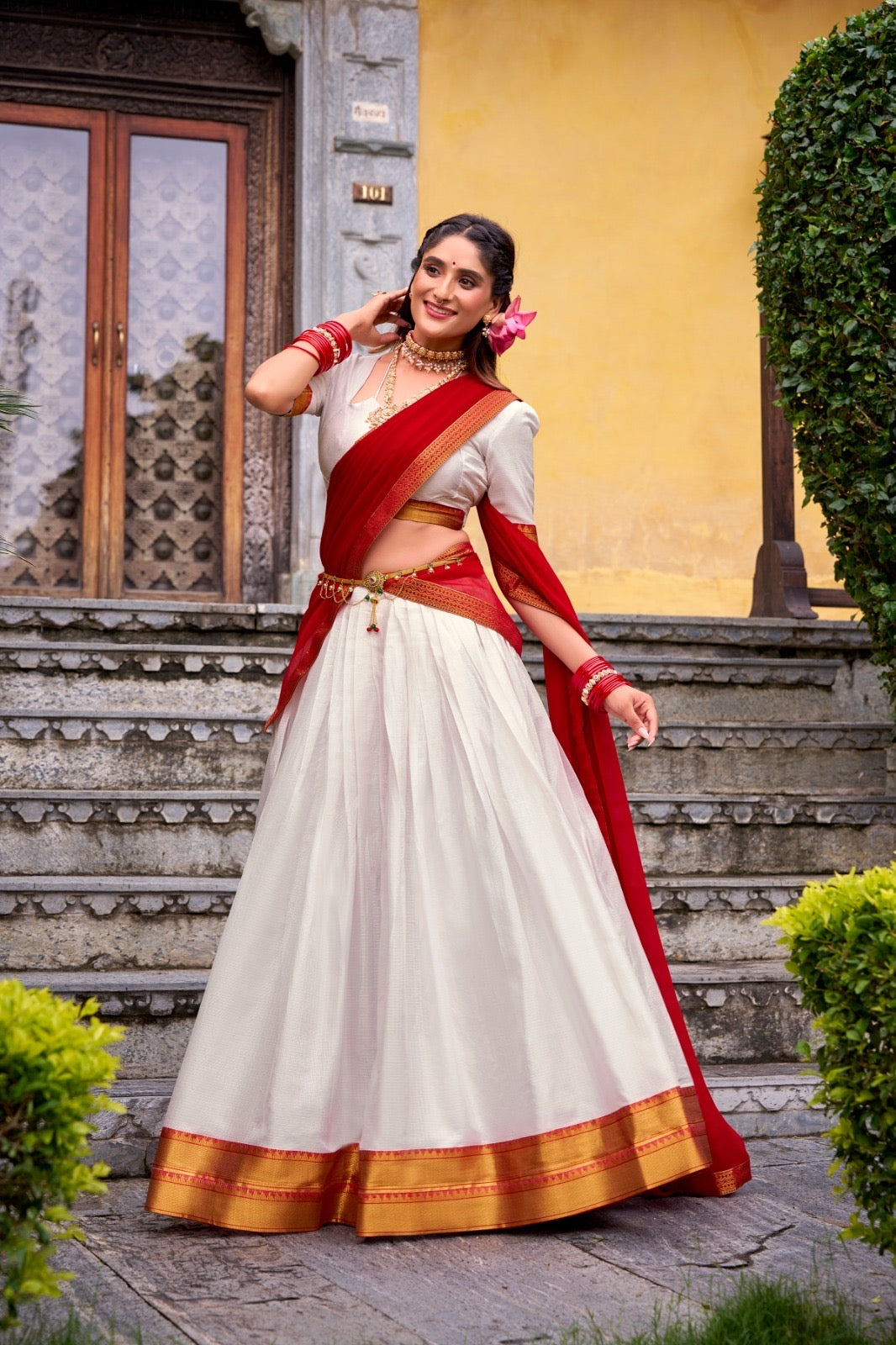 Traditional half saree