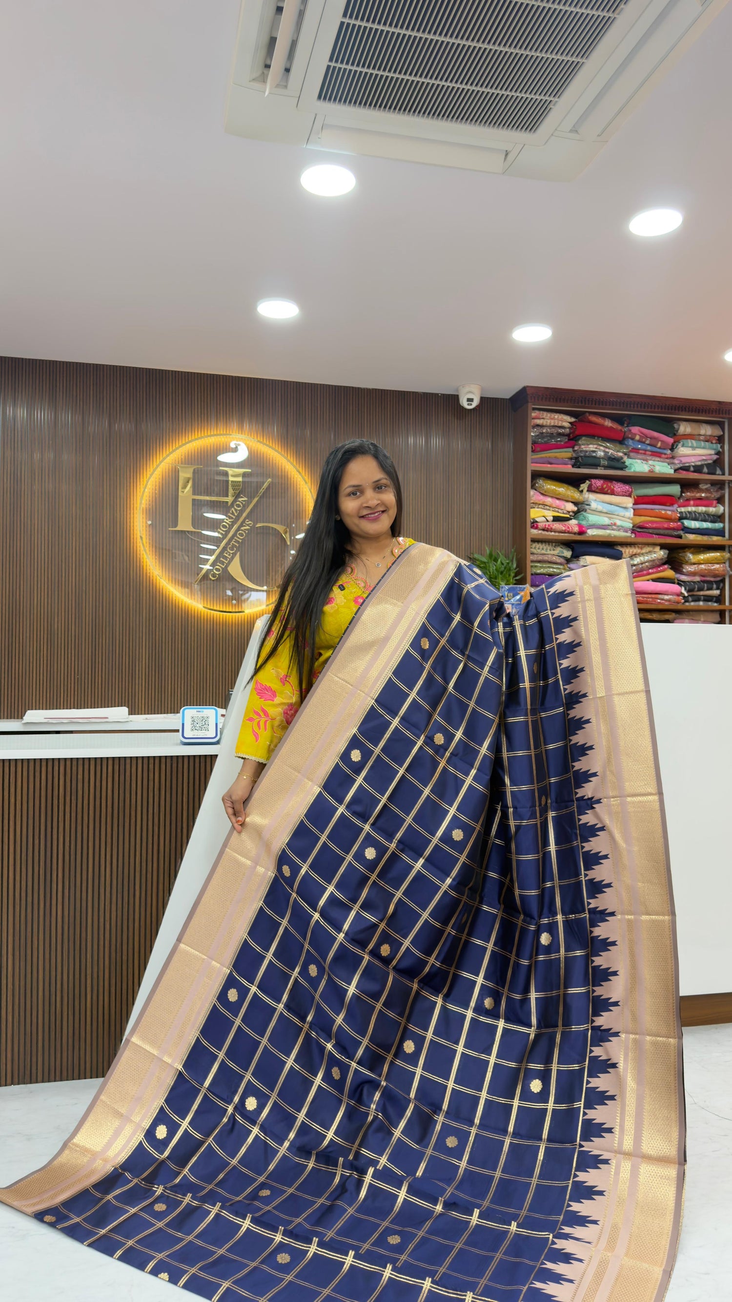 Vintage style Semi Gadwal pattern sarees