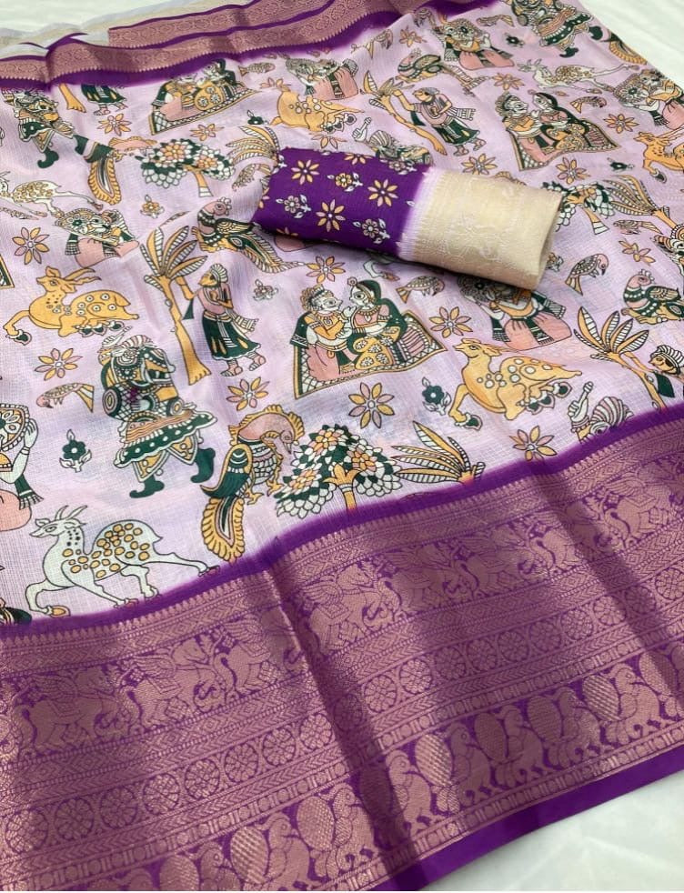 Kota sarees with Kanchi borders