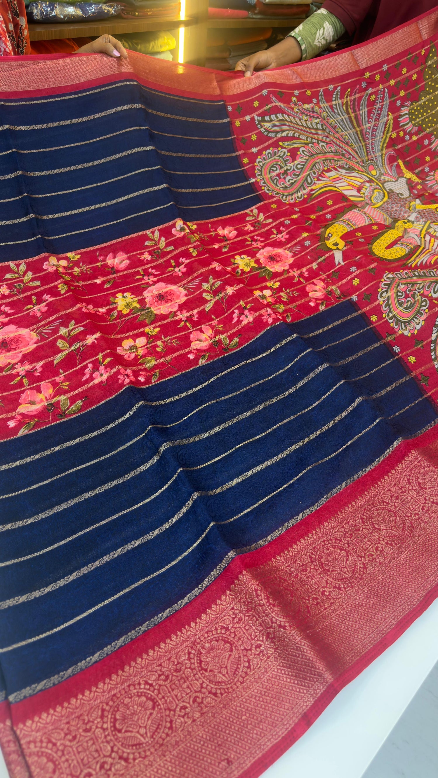 Center  desgin sarees