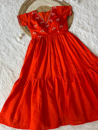 Beautiful frocks with maggam work