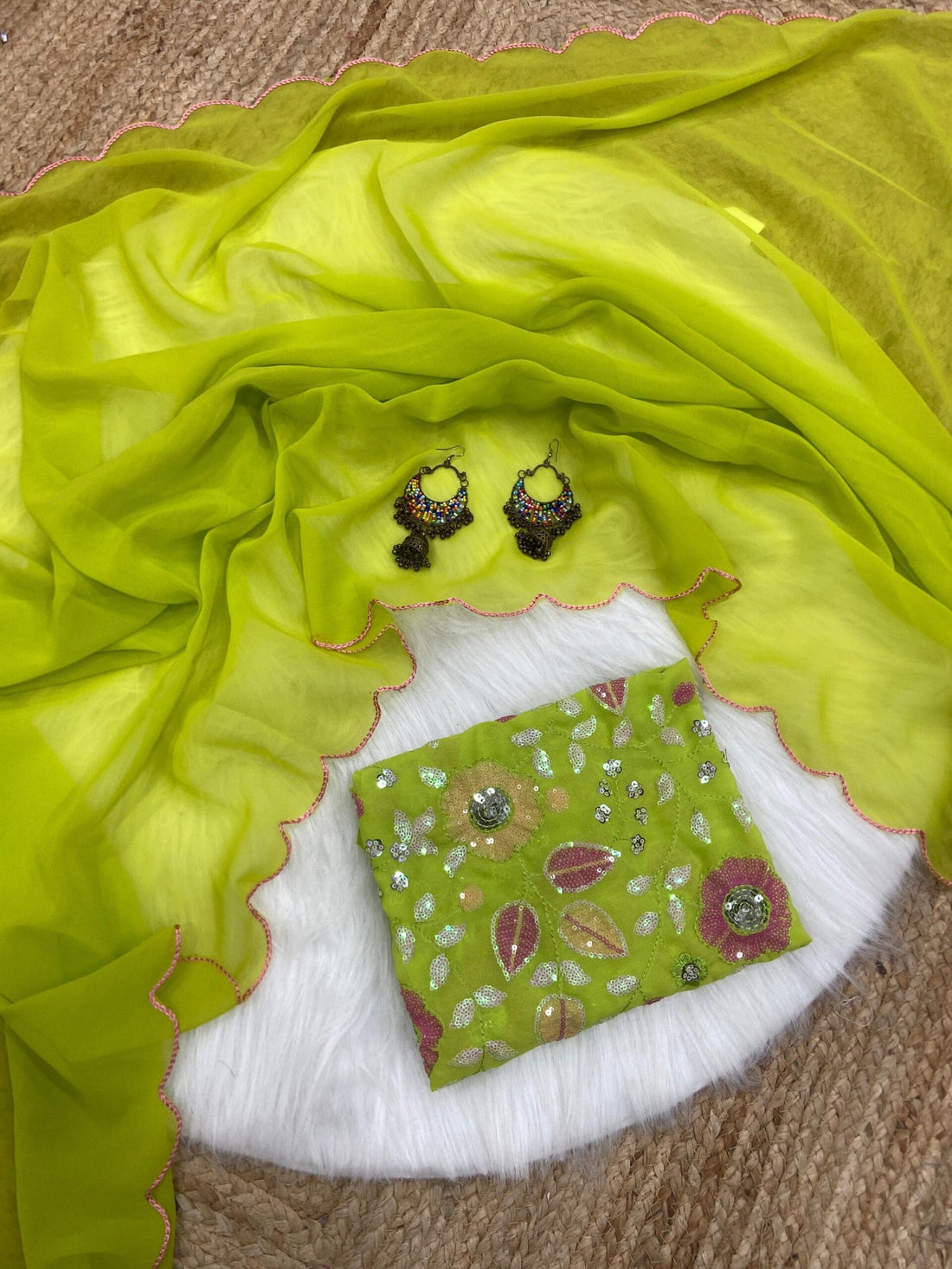 Exclusive Designer blouse concept Georgette sarees