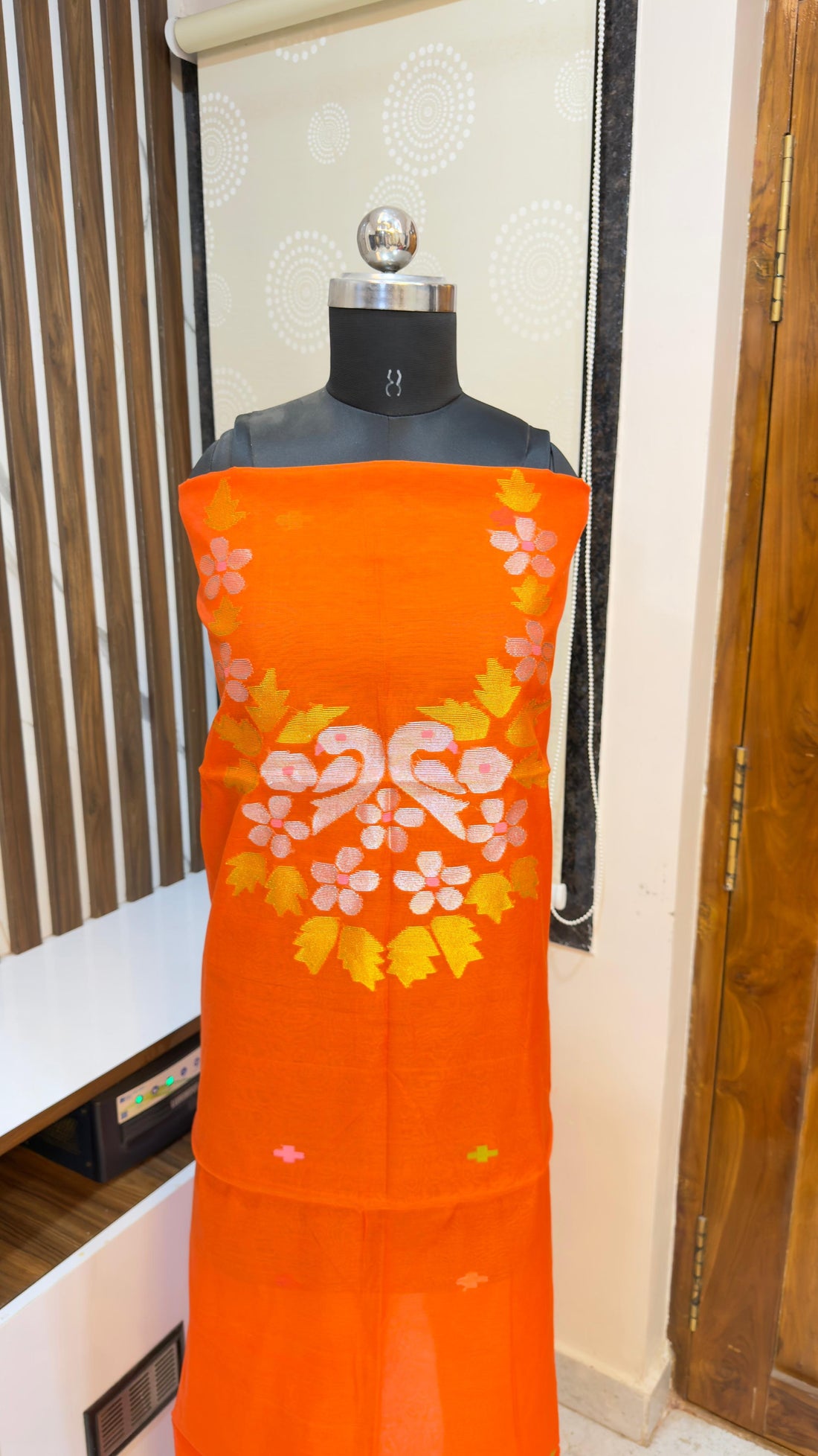 Handloom Muslin Jamdhani Dress materials