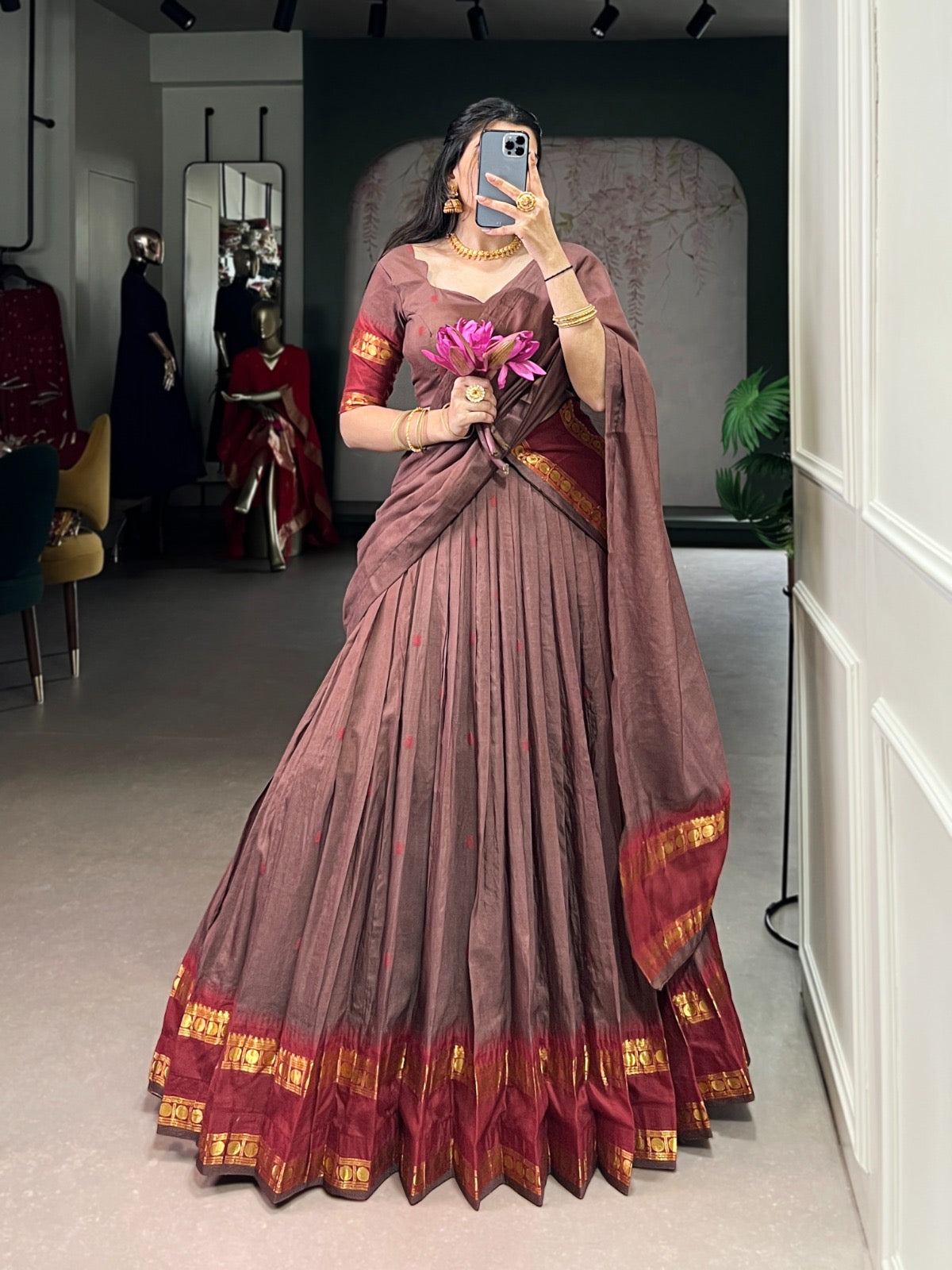 Chanderi cotton Lehenga