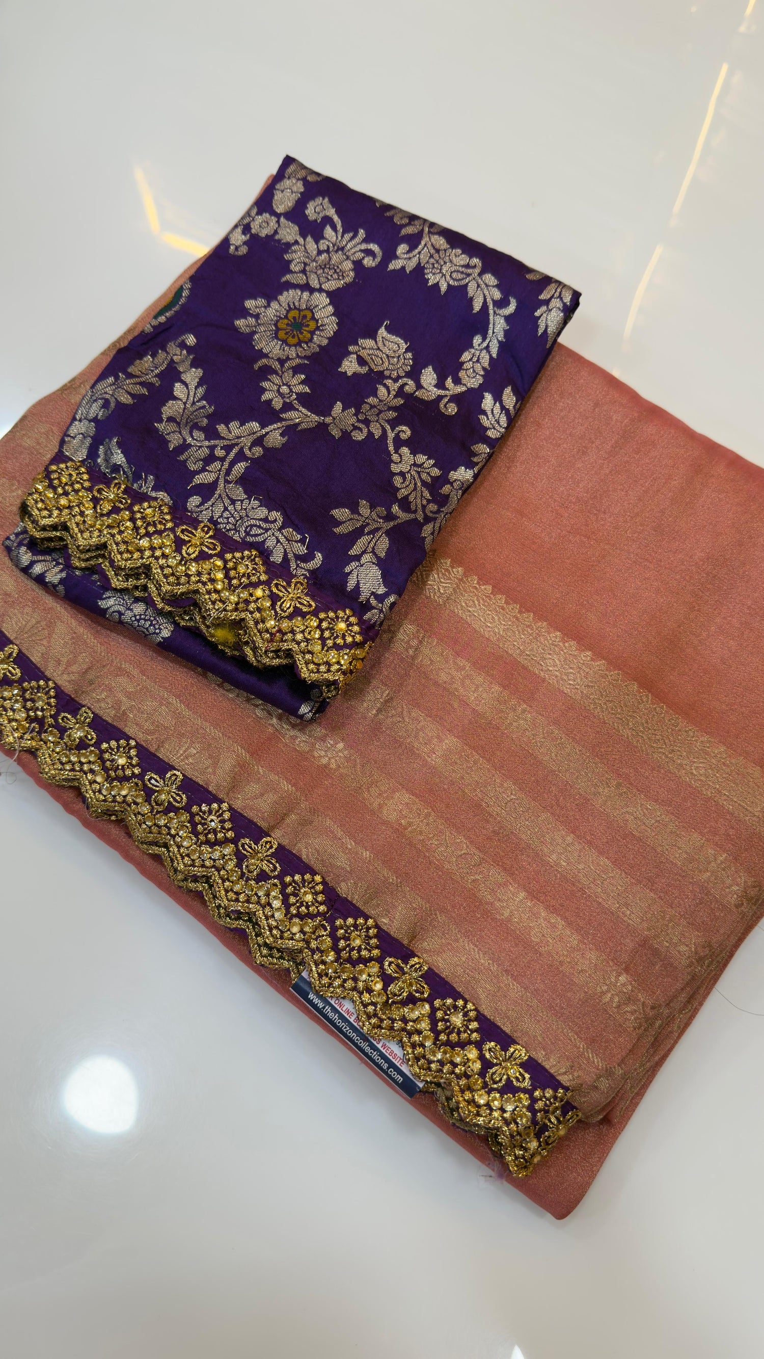 Munga banarasi tissue saree