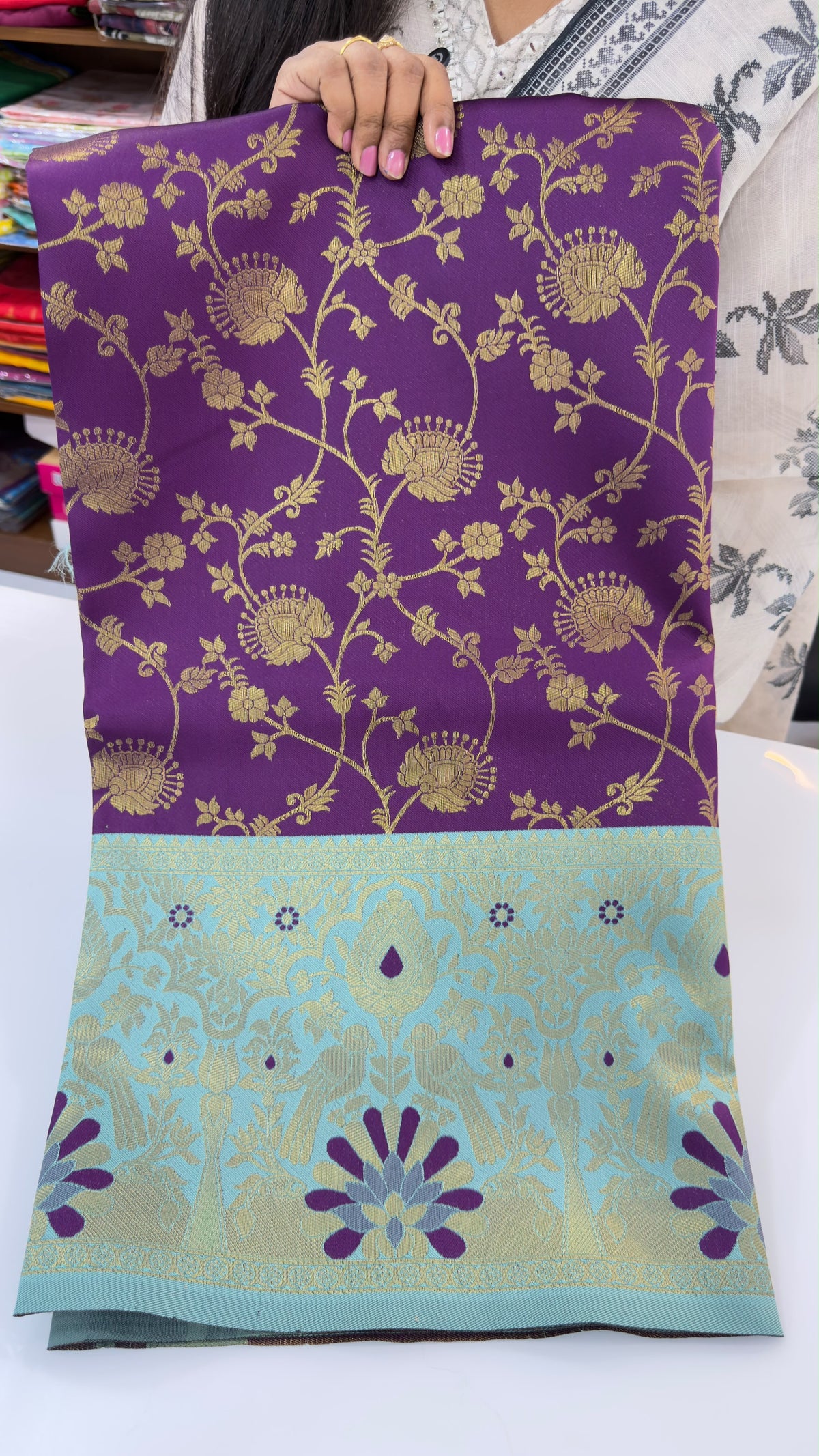 Meenakari korvai Pattu sarees