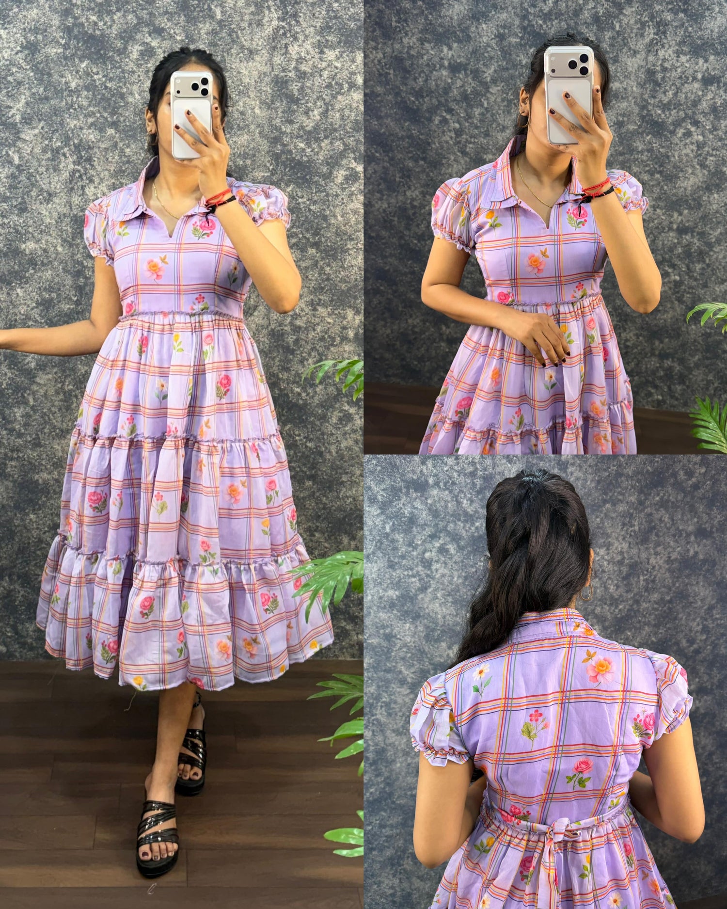 Pure soft mal chanderi frocks