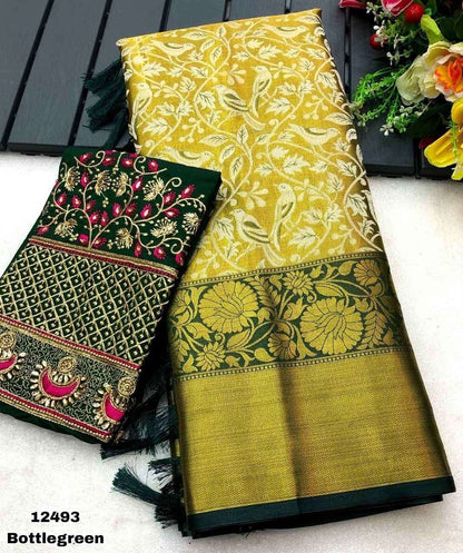Kanjivaram silk with work blouse