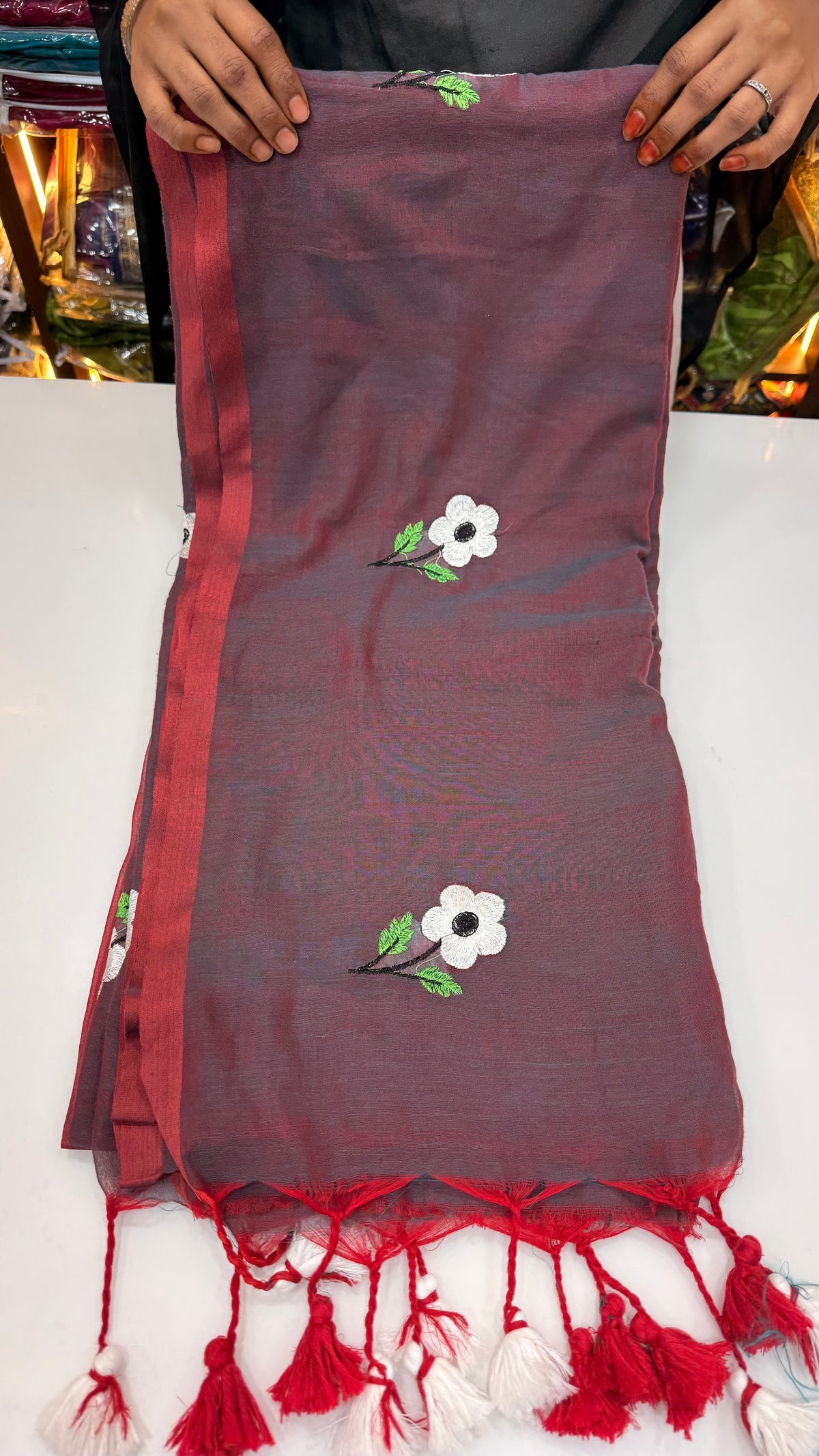 Mul cotton saree