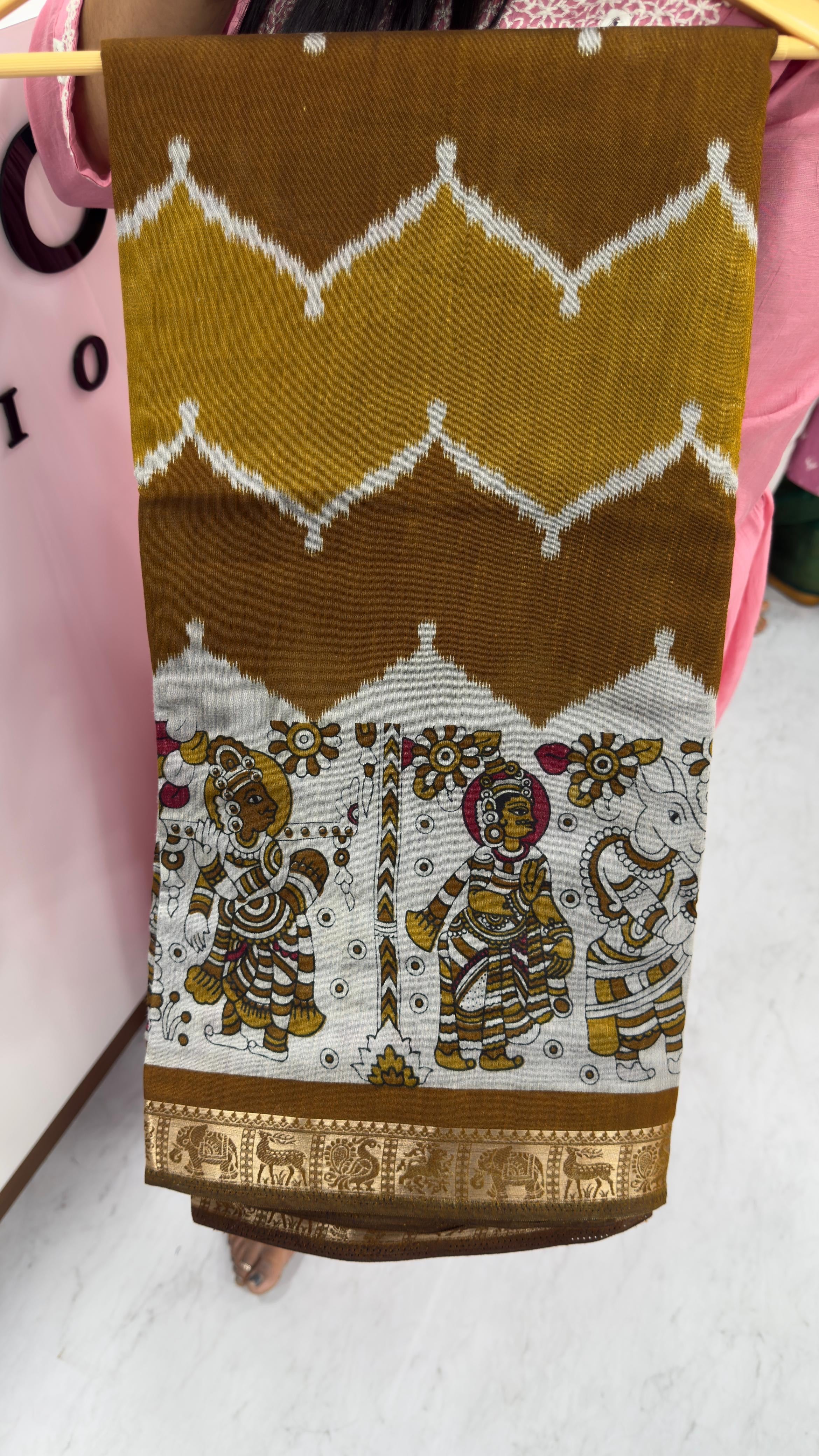 Maheshwari silk in mangalagiri style