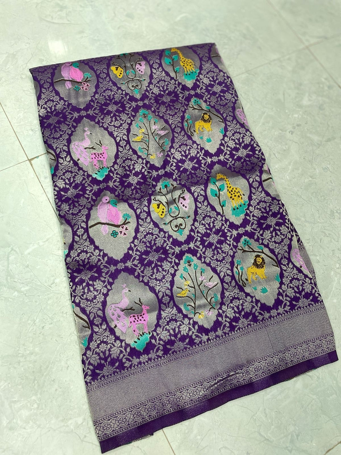 Premium quality Jungle theme Saree
