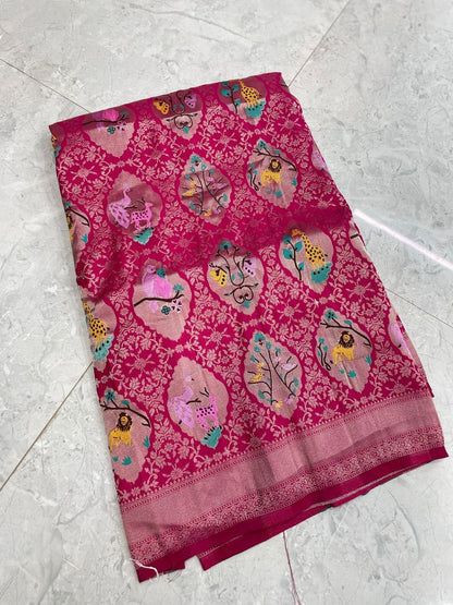 Premium quality Jungle theme Saree