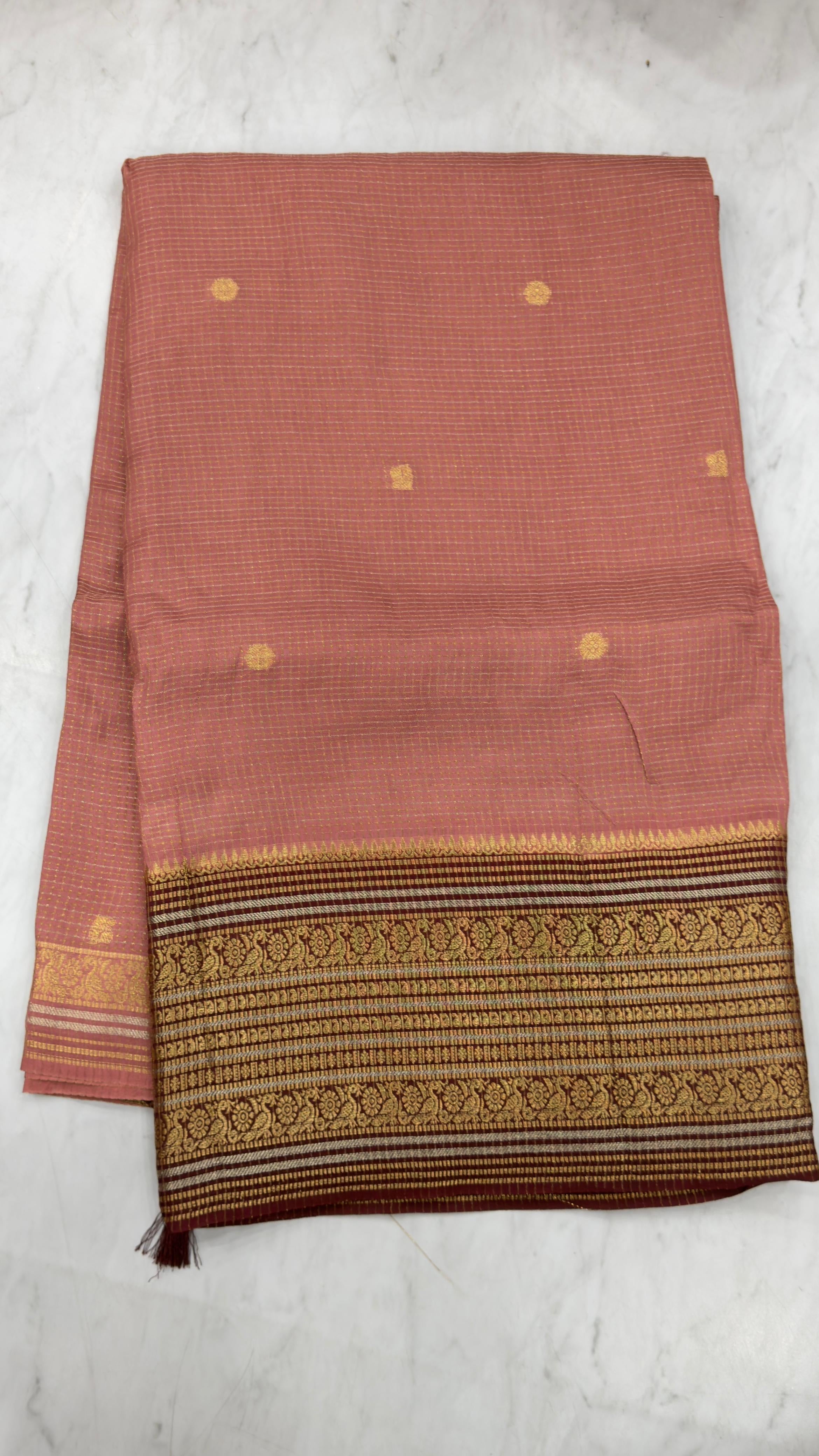 Banarasi vintage chexs sarees