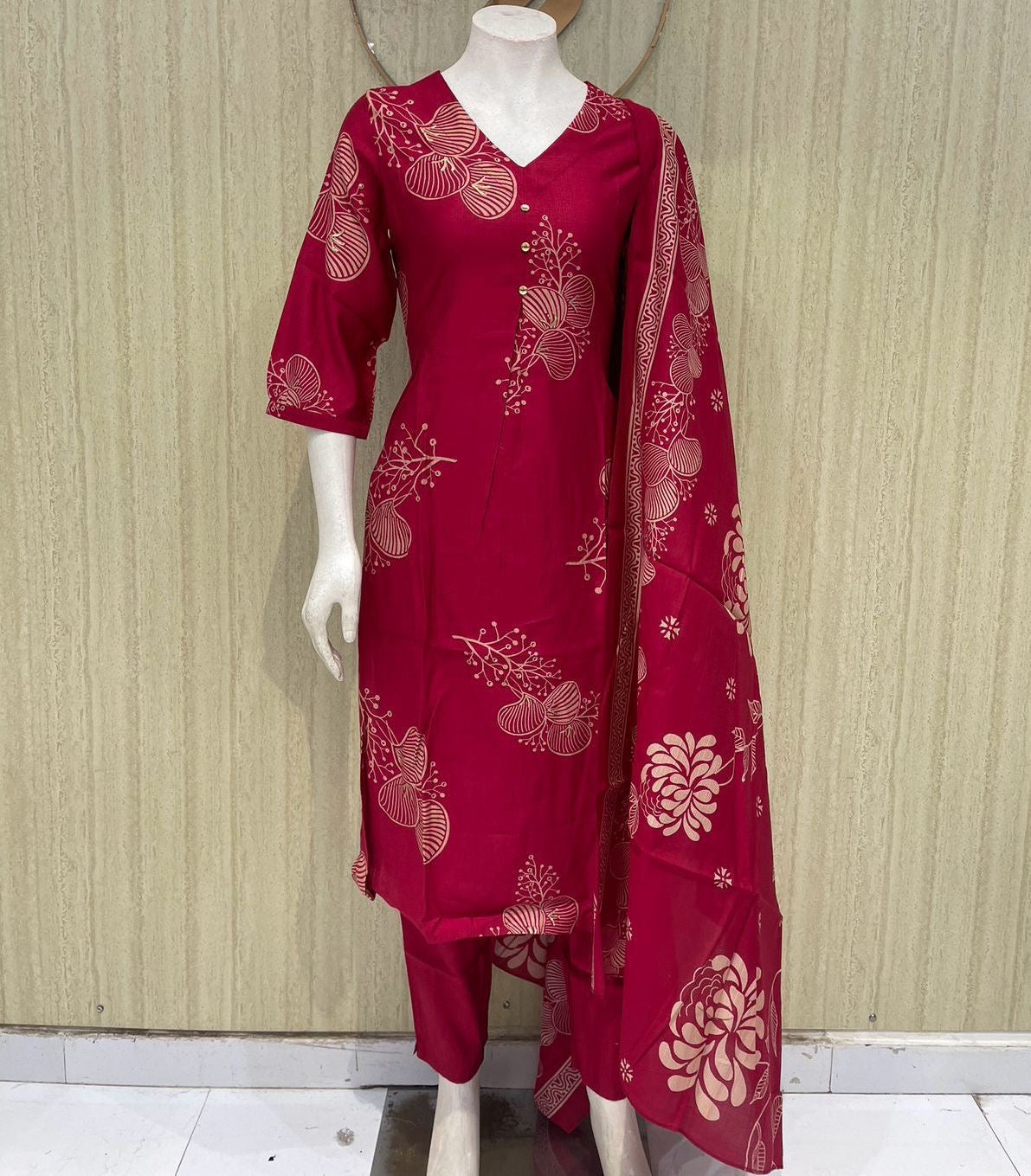 Premium quality vertical fabric 3 piece set