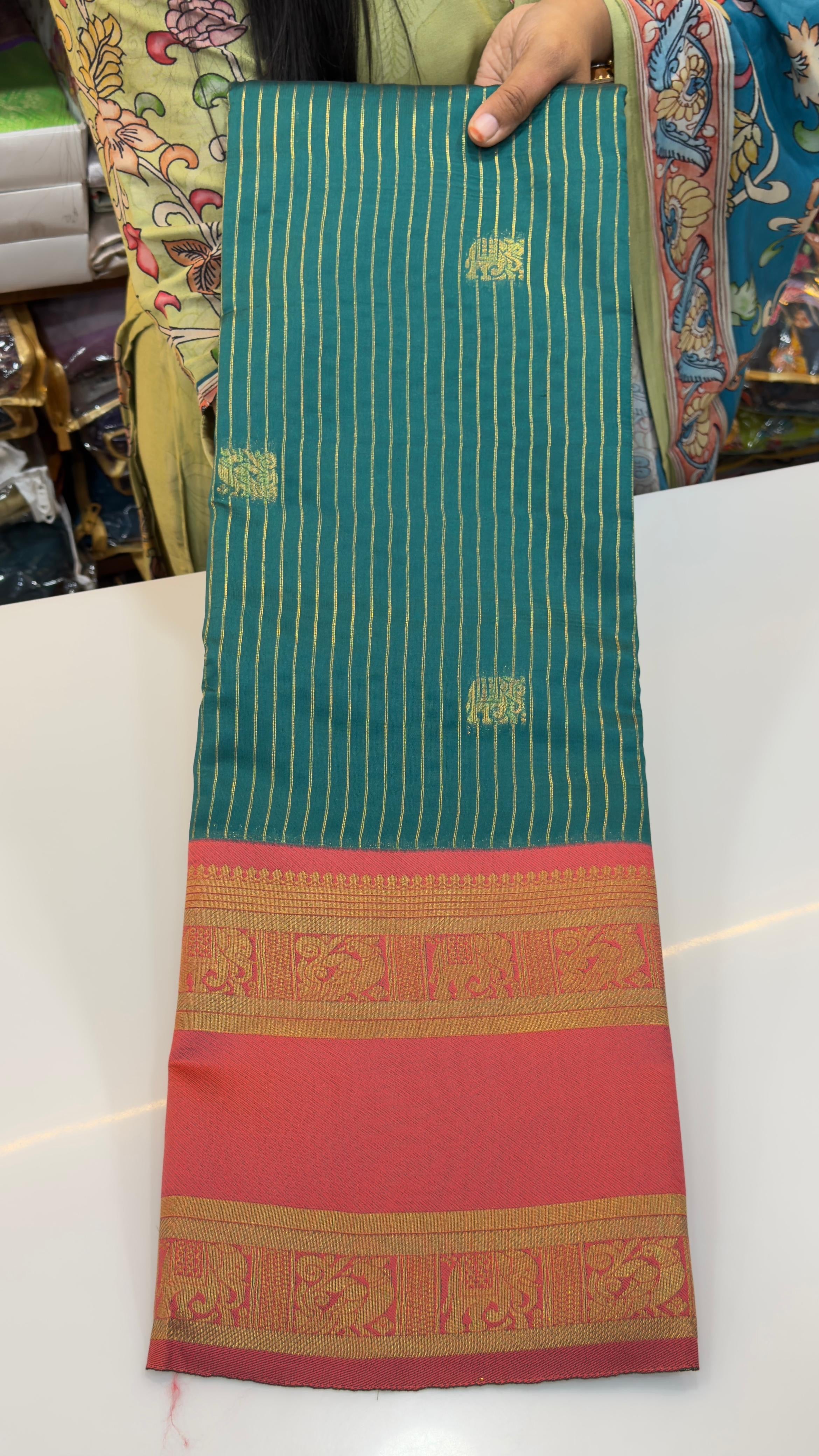 Gadwal inspired semi Patti sarees