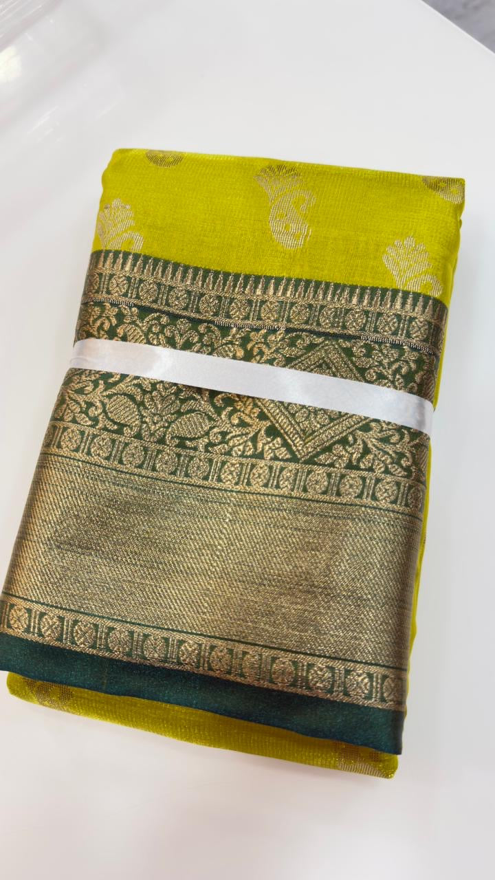 Soft Kanchi Patti inspired sarees