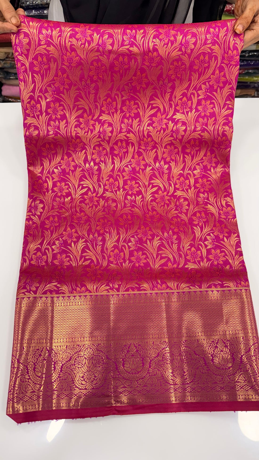 Bridal meenakari Pattu saree
