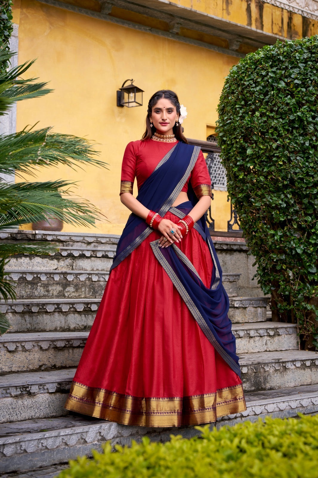 Traditional half saree