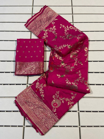 Brocade soft Banarasi saree