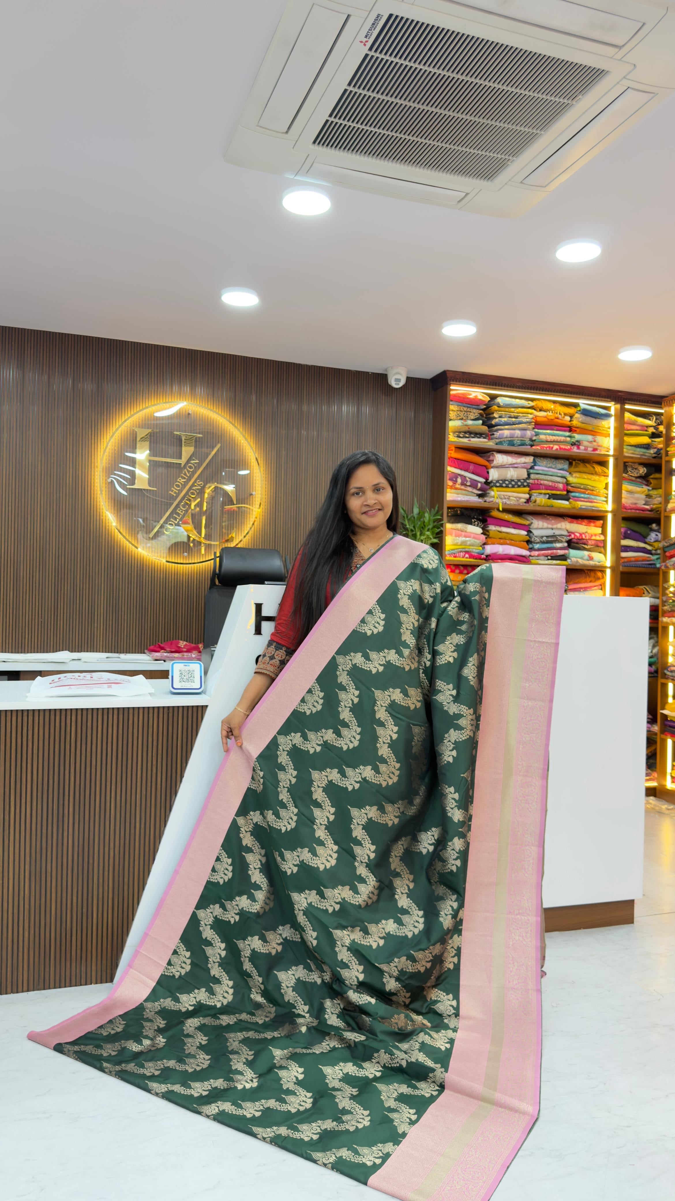 Kanjivaram style soft silk saree