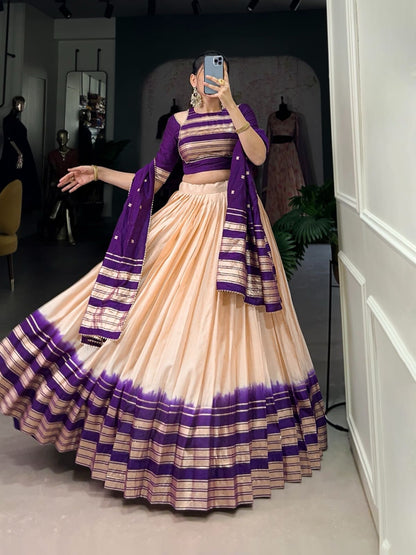 Dual shade lehenga