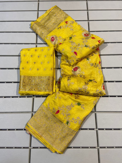 Brocade soft Banarasi saree