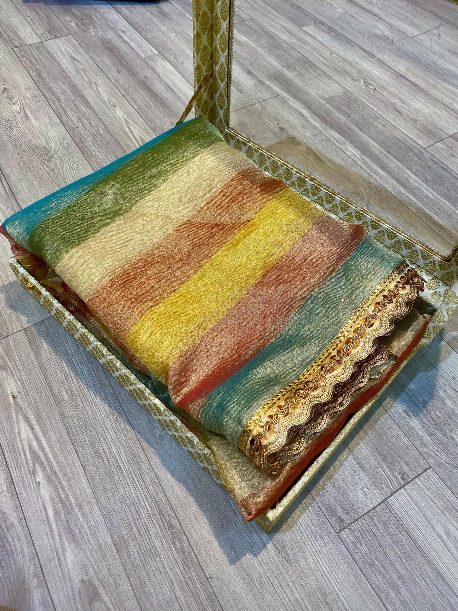 Rainbow Tissue Saree
