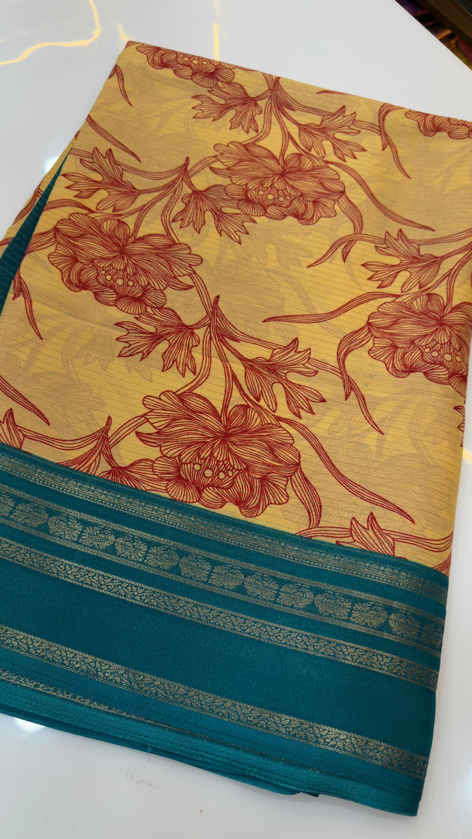 Mysore silk inspired Georgette sarees