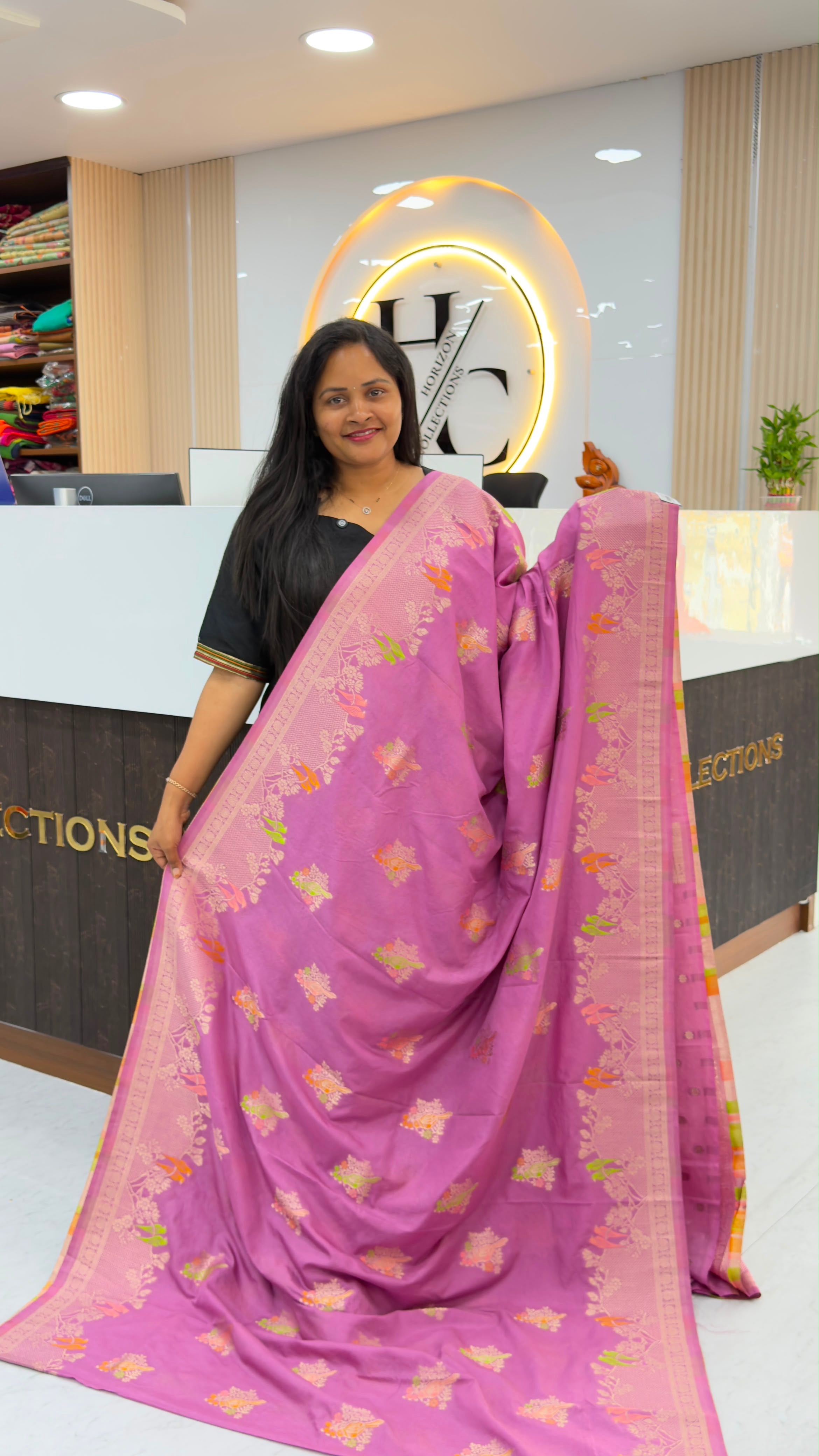 Banarasi Georgette with Meenakari design
